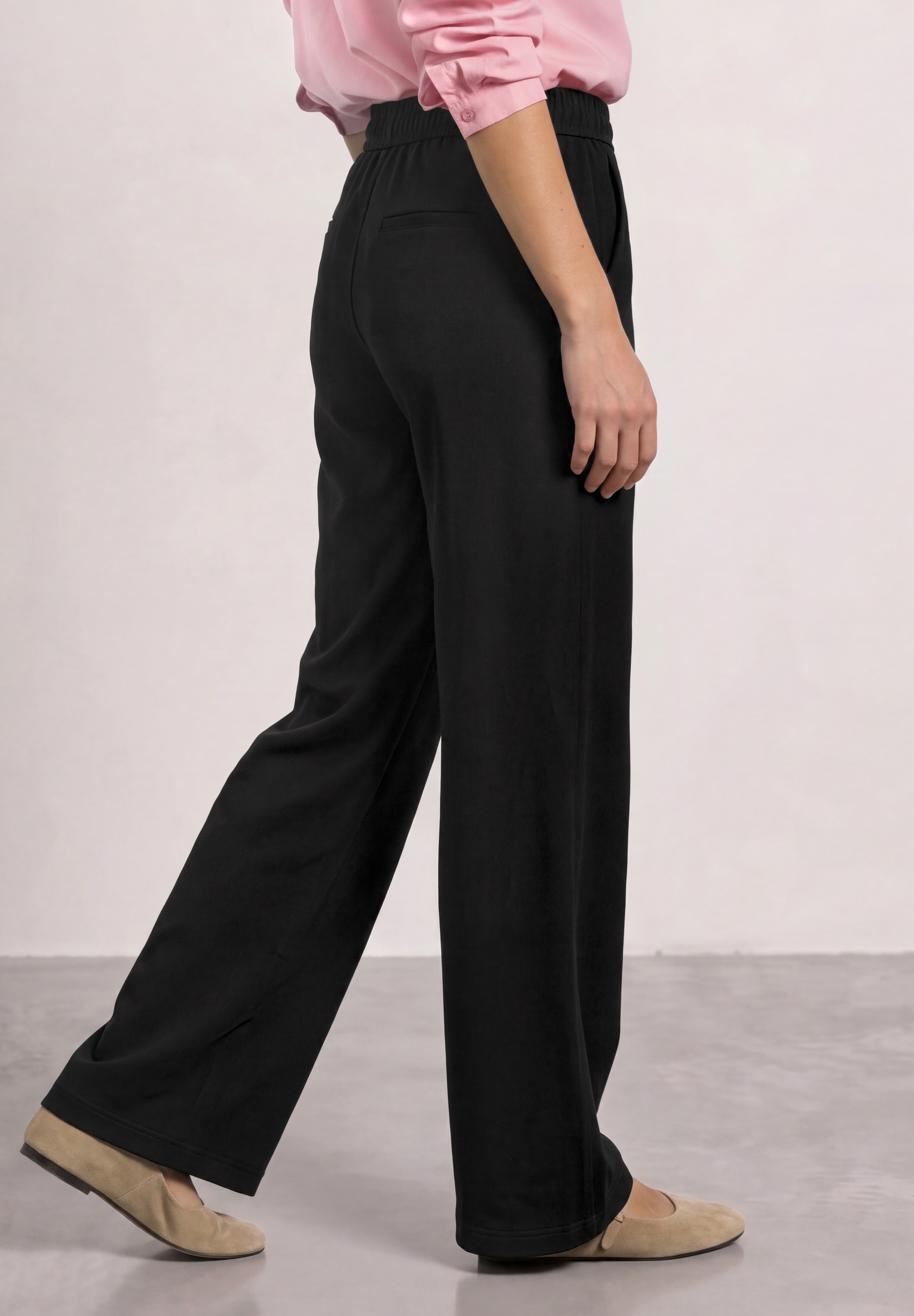 STREET ONE Stoffhose »Style Amalie«  mit Gummizug und Schnalle / Stretch