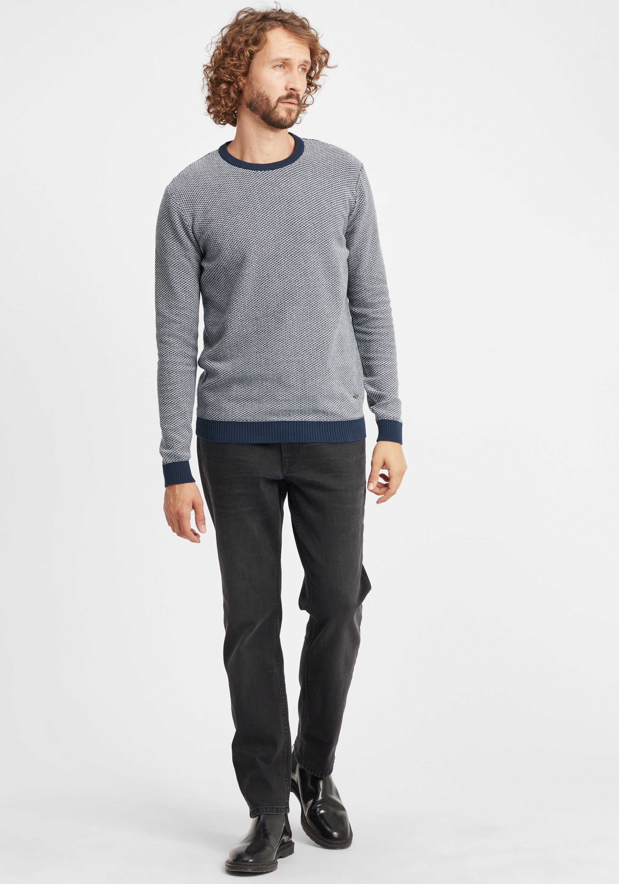 !Solid Strickfleece-Pullover »Strickpullover SDDumon«