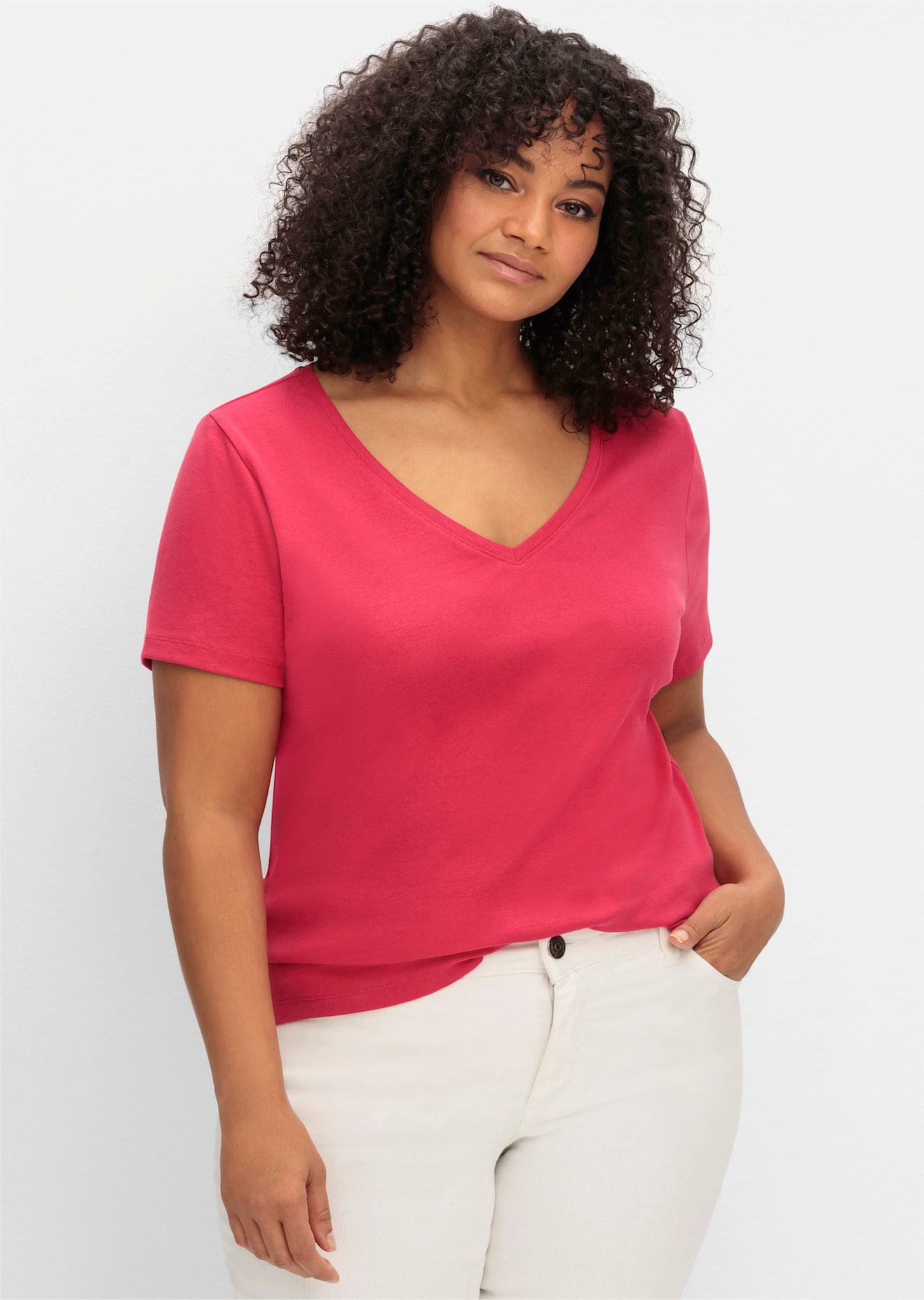 Sheego T-Shirt »T-Shirt«, (1 tlg.)
