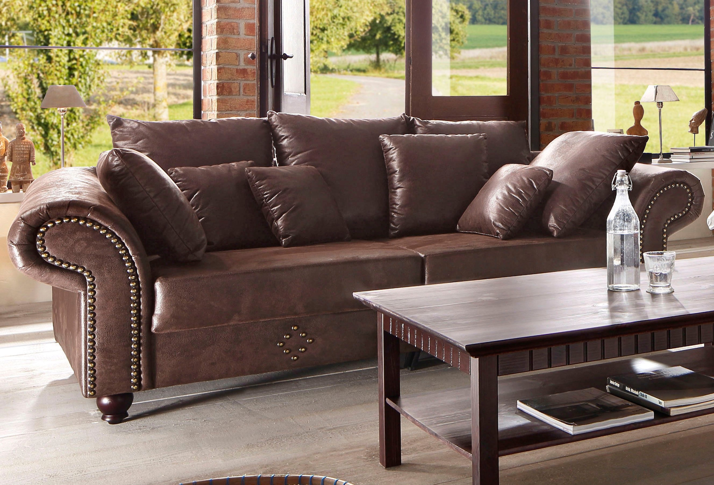 Home affaire Big-Sofa »King George Mega Sofa, viel Platz, Federkern«