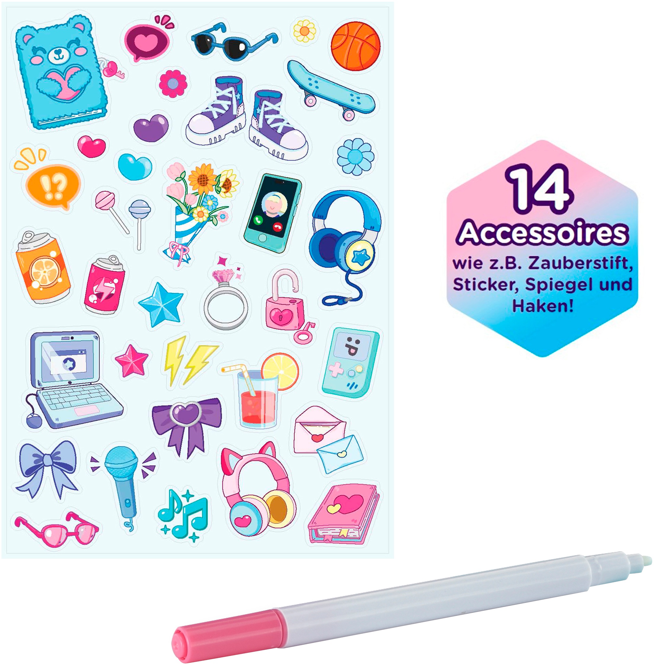 Vtech® Elektronisches Tagebuch »KidiSecrets Traumtresor Deluxe« mit leuchtendem Rahmen