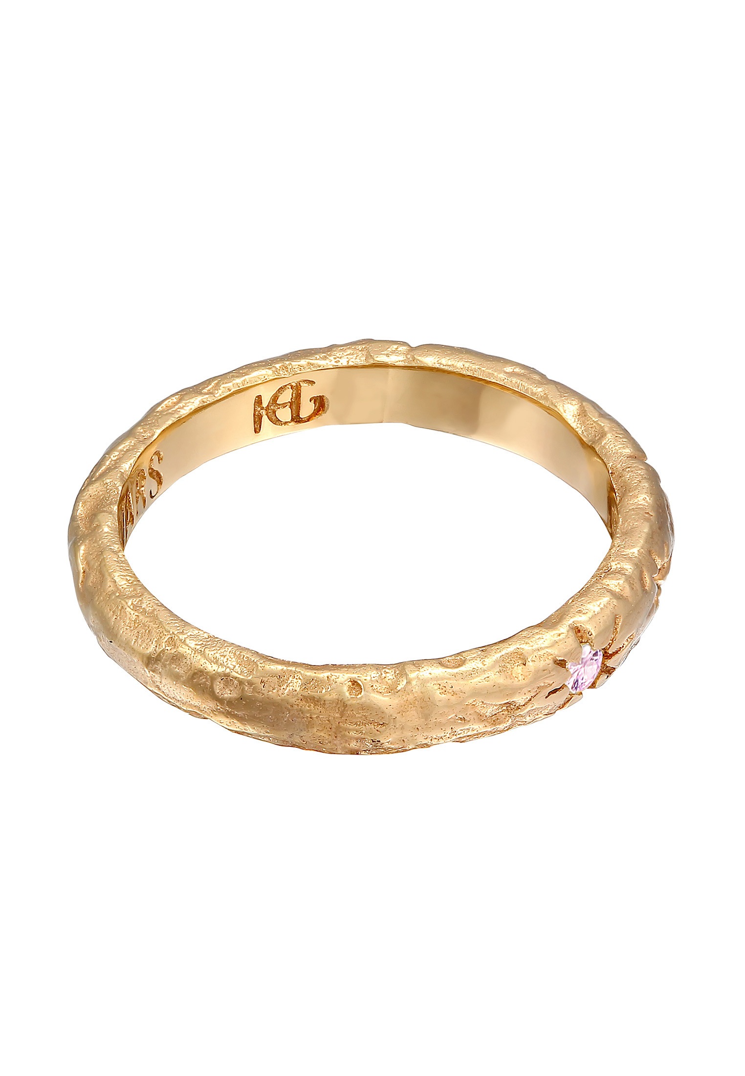 HAZE & GLORY Silberring »Ring Smaragd - Reach for the Stars 375 Gelbgold«
