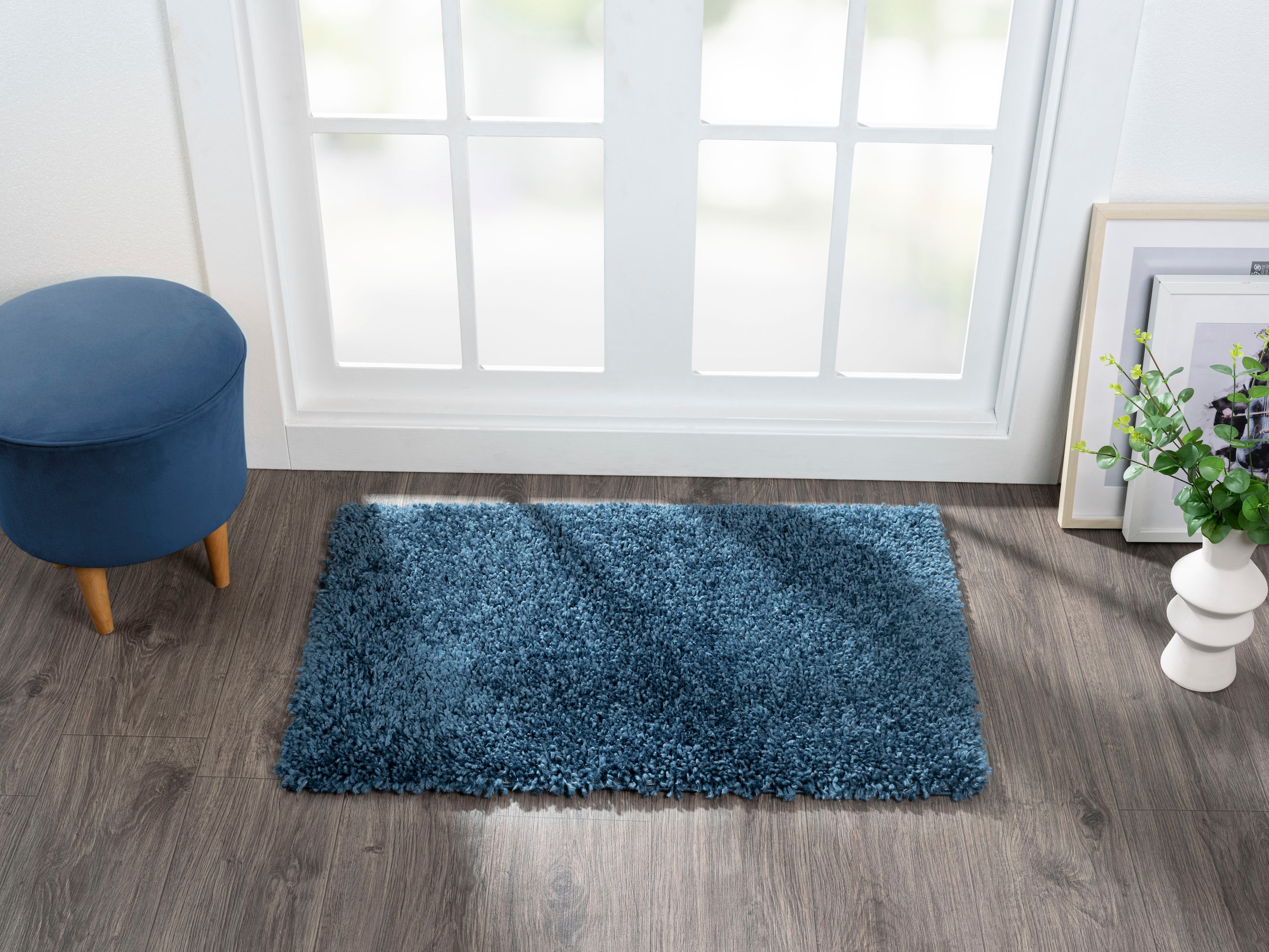 Myflair Möbel & Accessoires Hochflor-Teppich »My Shaggy« rechteckig 37 mm Höhe Shaggy, Uni-Farben, leicht glänzend, Microfaser, extra flauschig