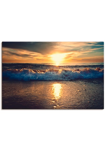Wandbild »Sonnenuntergang am Meer«, Gewässer, (1 St.)