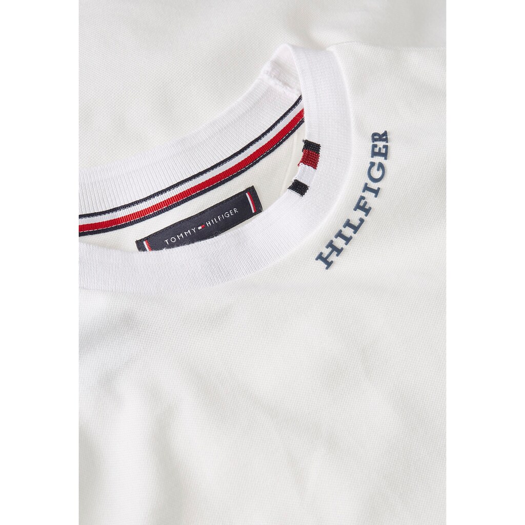 Tommy Hilfiger T-Shirt »RWB NECKLINE PIQUE TEE«