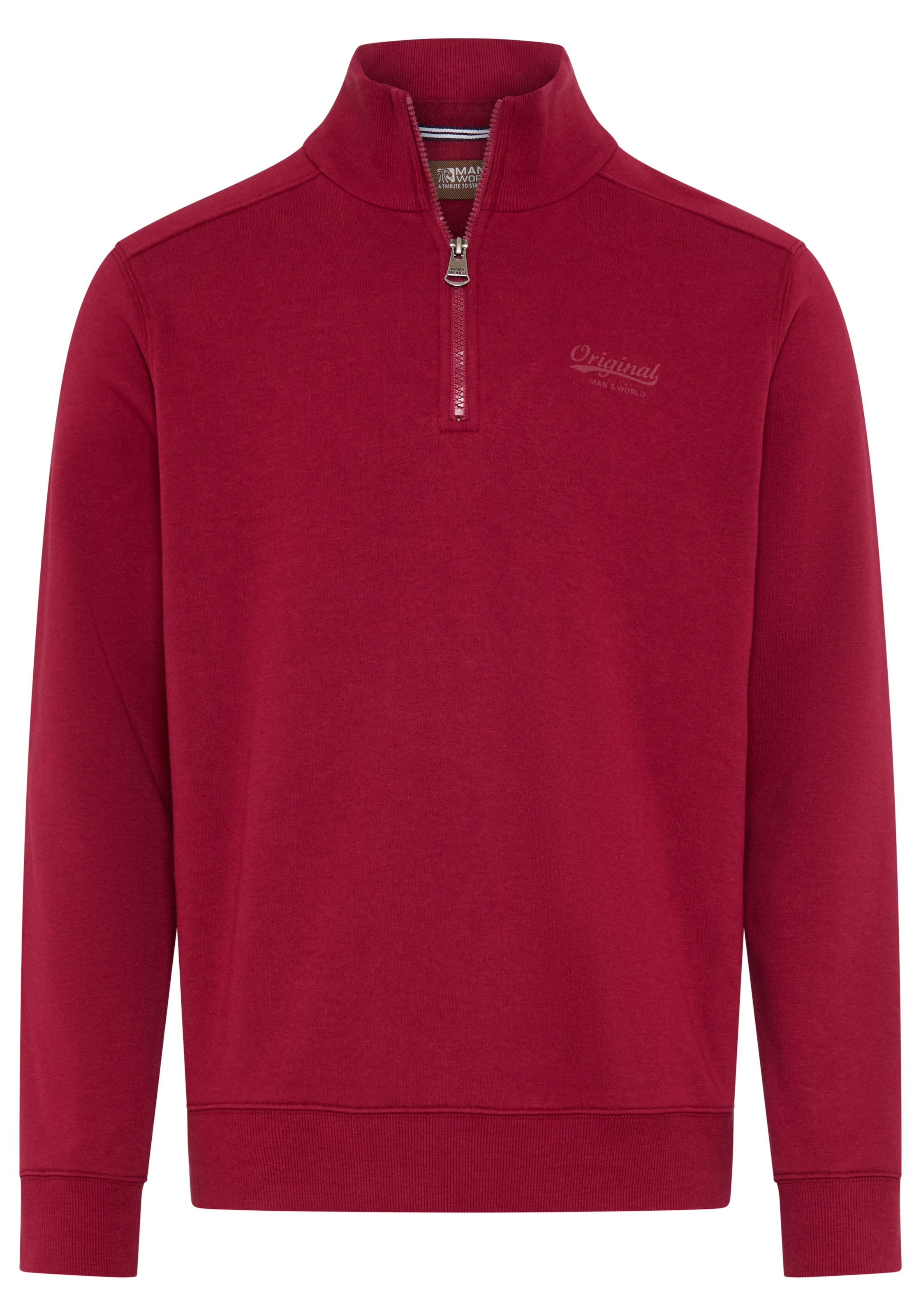 Man's World Sweatshirt , mit Troyerkragen, normale Passform, auch in großen Größen
