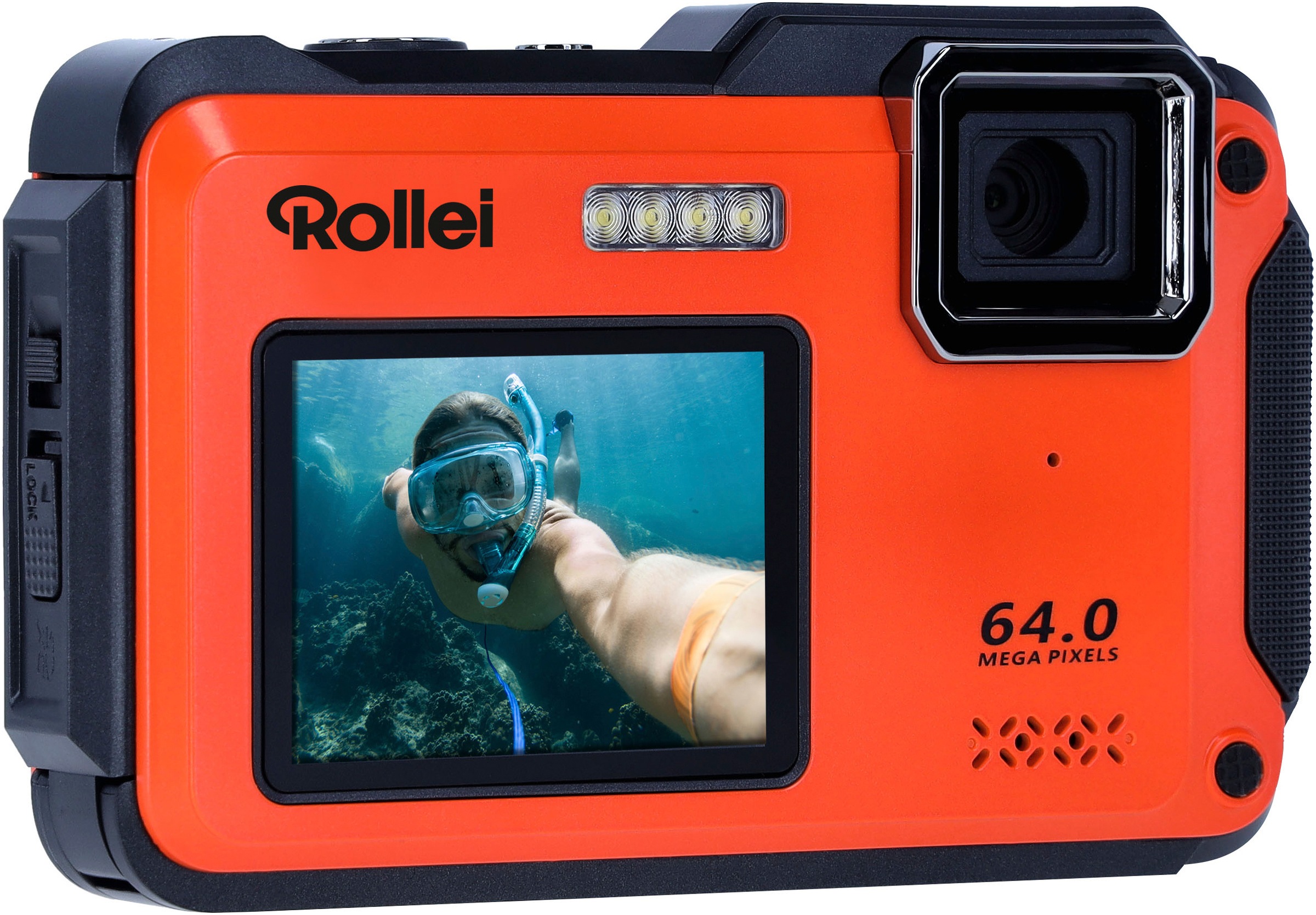 Rollei Kompaktkamera »Sportsline 64 Selfie«, 64 MP