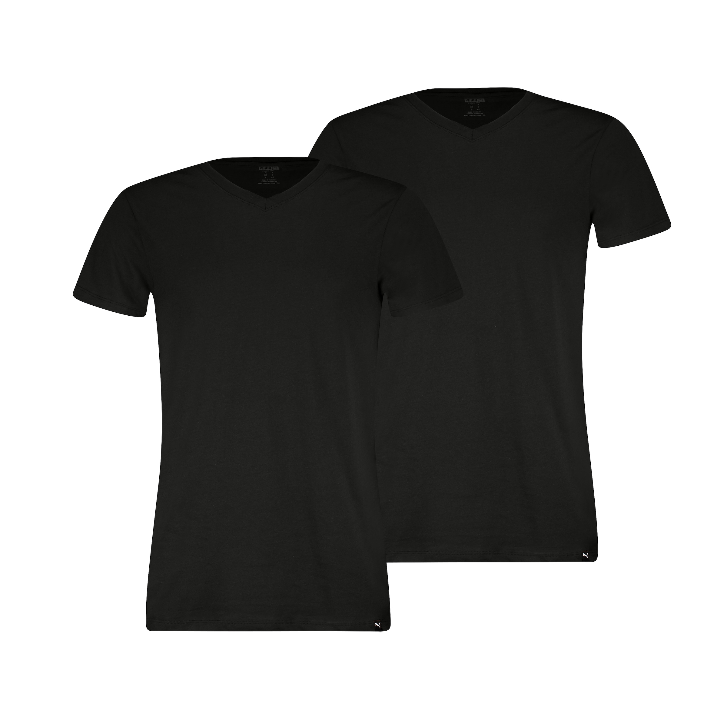 PUMA T-Shirt »PUMA EVERYDAY V-NECK TEE« 2er Pack,  mit kurzen Ärmeln und V-Ausschnitt