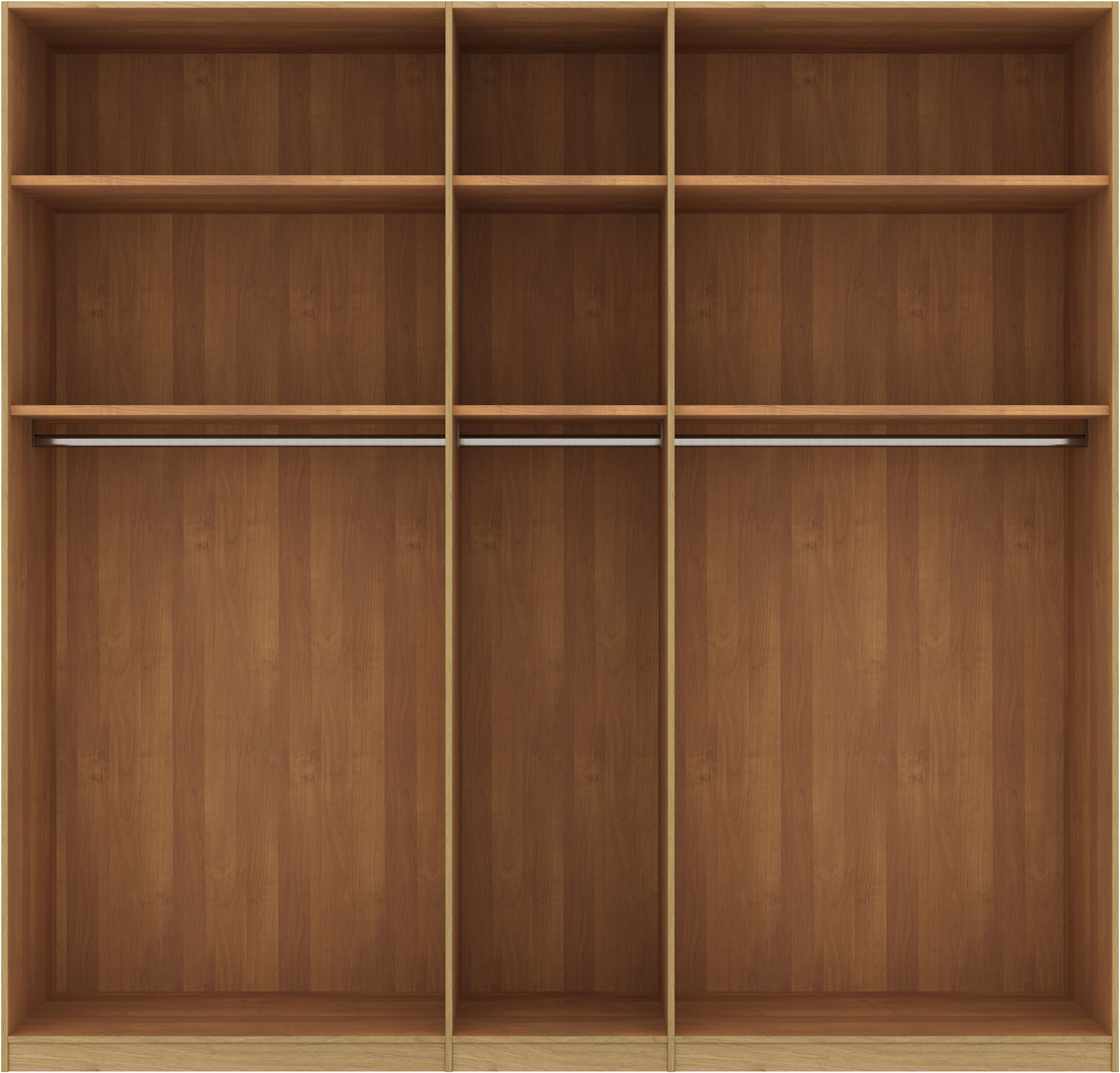 Musterring Drehtürenschrank »Savona, Kleiderschrank, Schrank, Garderobe, teilmassiv Eiche«, (mit Türdämpfern, in 5 Breiten & 2 Höhen, extra Böden, MADE IN GERMANY), Türen in Bianco-Eiche massiv, mit Querriegel, verschiedene Größen