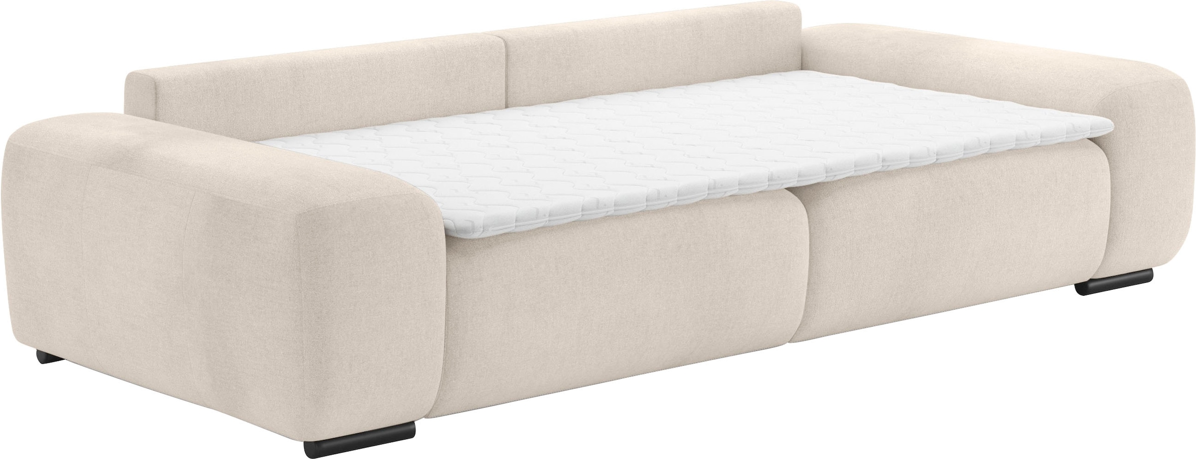 Home affaire Big-Sofa »Sundance, B/T 302/137 cm«, Dauerschläfer mit Hygiene-Topper und Transporttasche