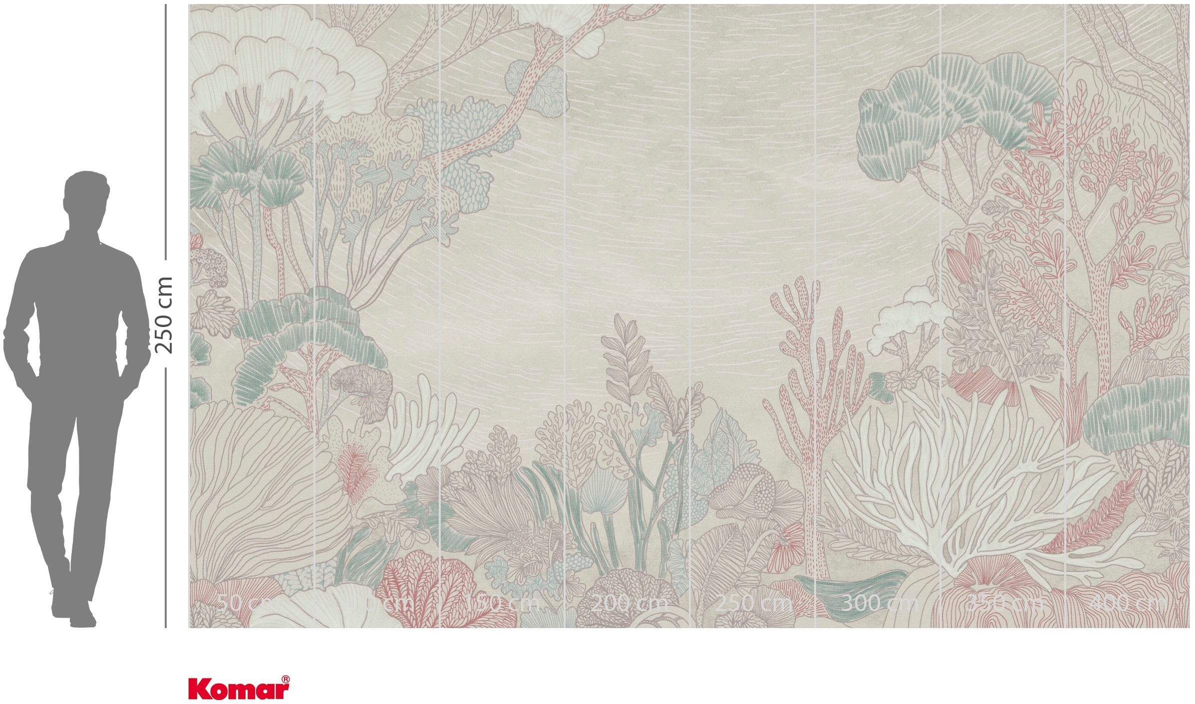 Komar Fototapete »Vlies Fototapete - Virentia Subaquatica - Größe 400 x 250 cm« Motiv | bedruckt glatt