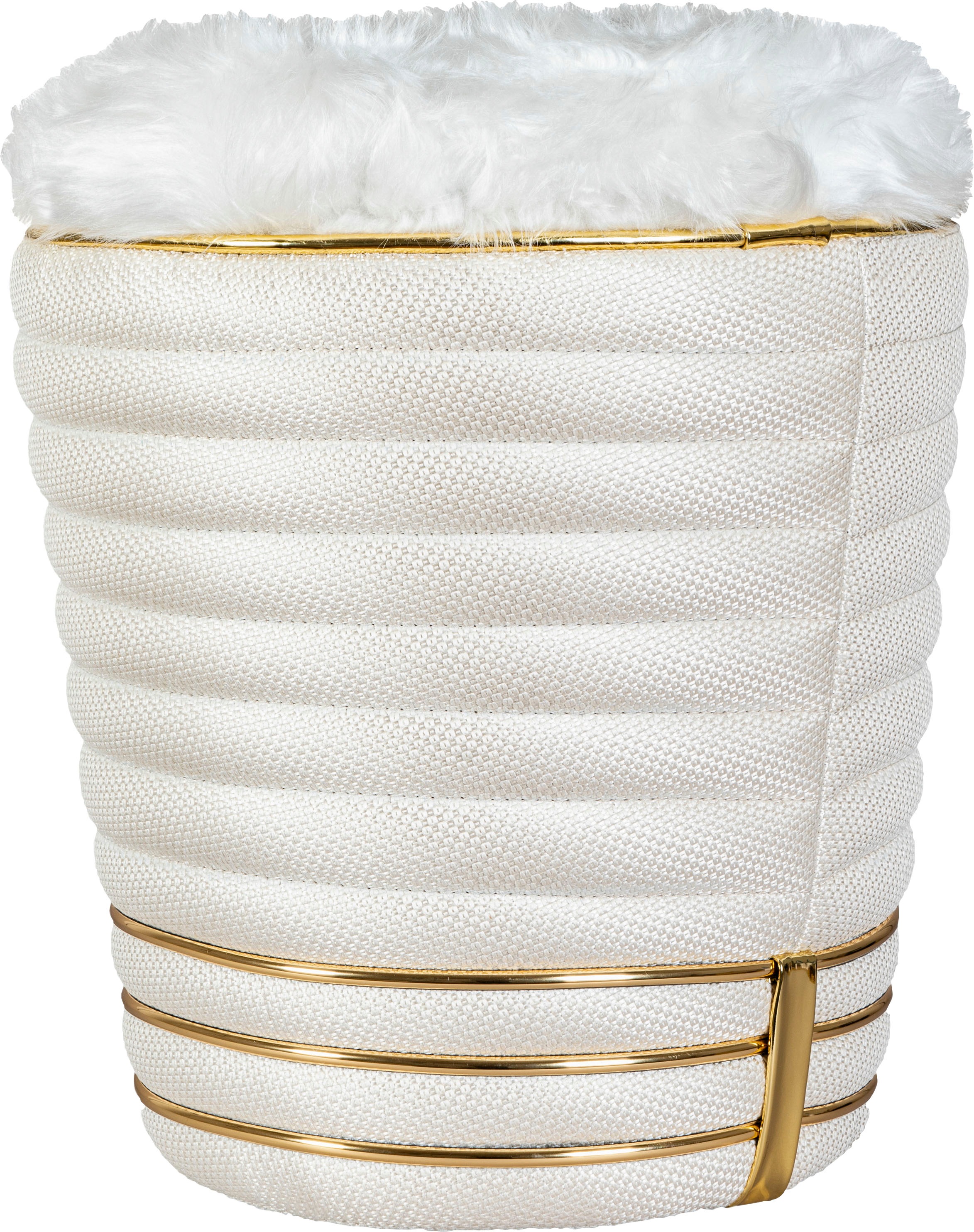 Kayoom Sitzhocker »Hocker Doric, trendiger Look, ästhetische Farbgebung, schöne Steppung«, (1 St.), komfortabel, hochqualitativ, pflegeleicht, hochwertige Materialien