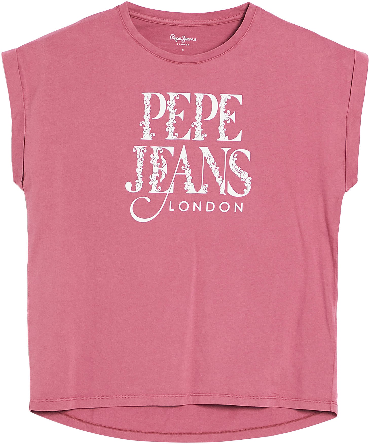 Pepe Jeans Rundhalsshirt »LINDA«, mit Logo-Print in Kontrast online bei OTTO