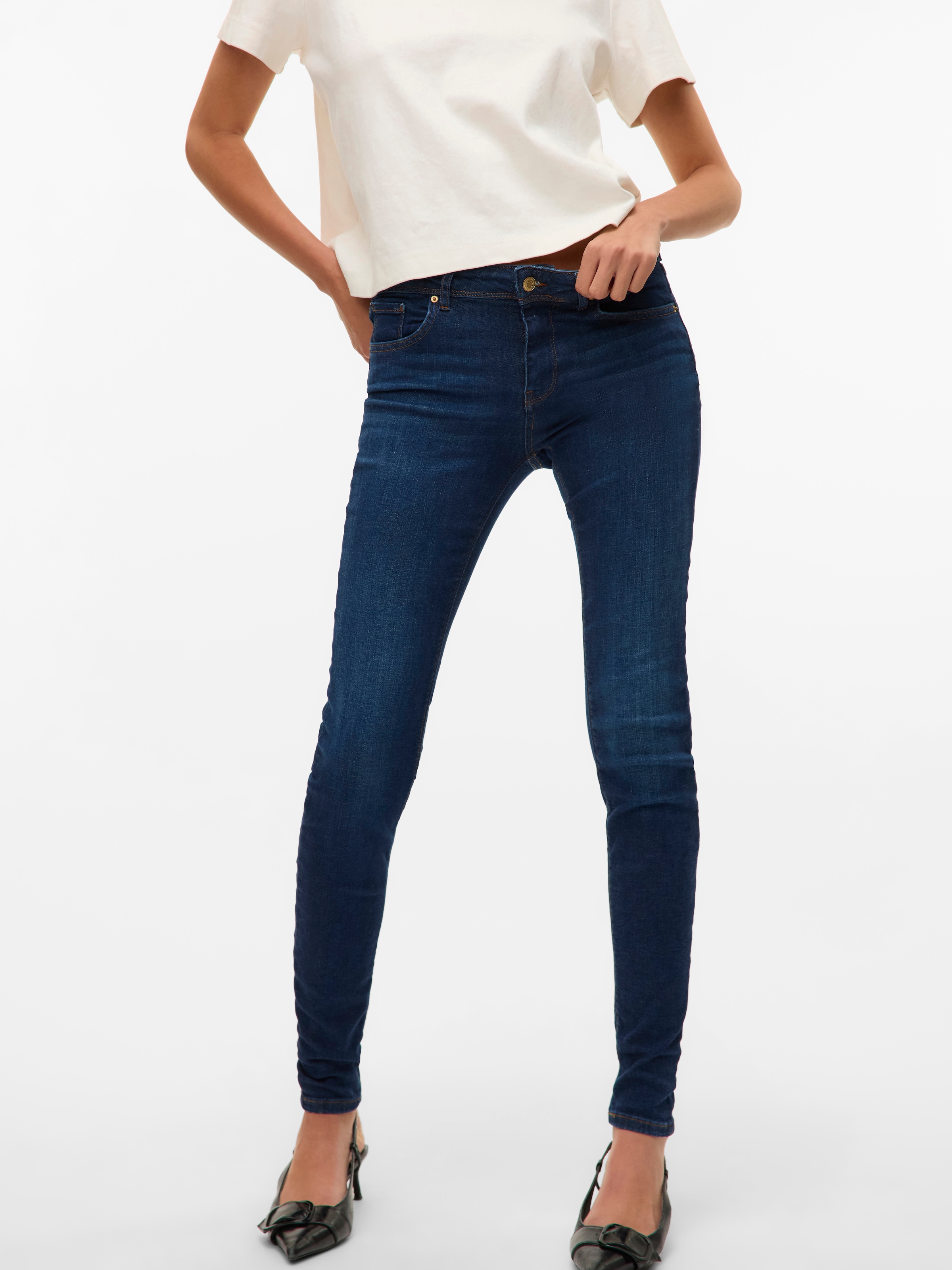 Vero Moda Skinny-fit-Jeans »VMLUX MR SLIM JEANS«