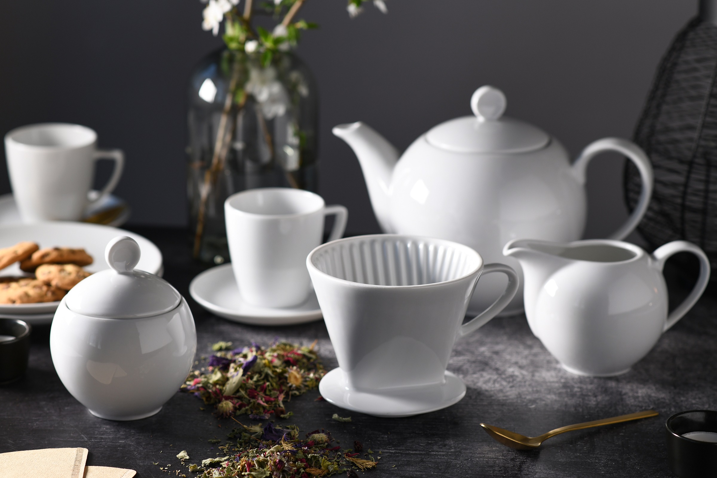 CreaTable Handfilter »Nostalgie Weiss, Kaffeefilter« Robust