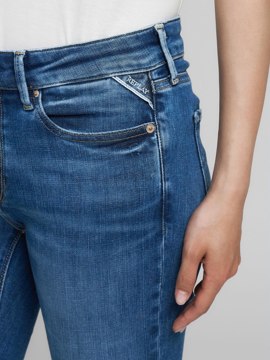 Replay 5-Pocket-Jeans »NEW LUZ Skinny Fit«, in Ankle-Länge