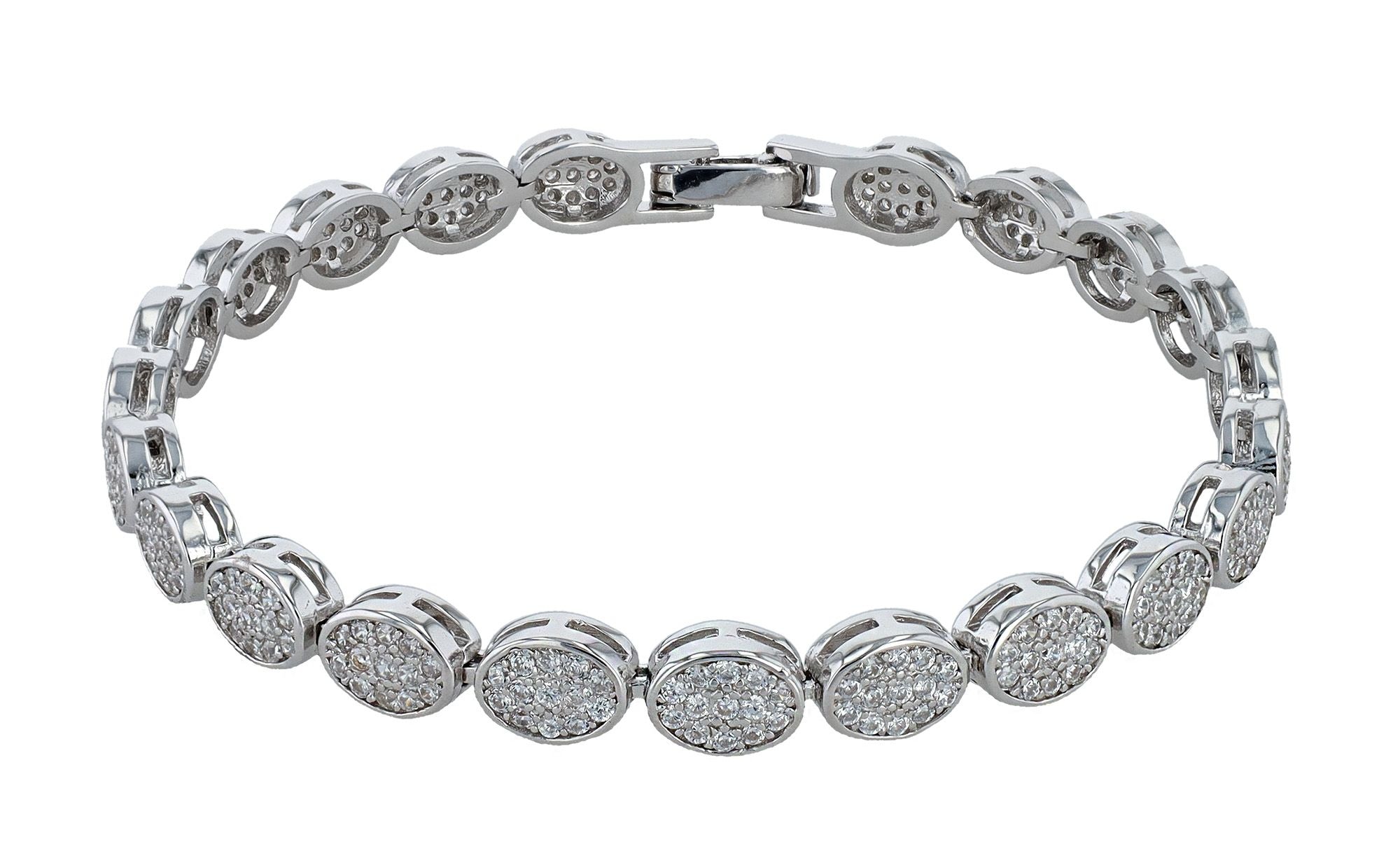 Adelia´s Armband »Damen Armband aus 925 Silber mit Zirkonia 18 cm«