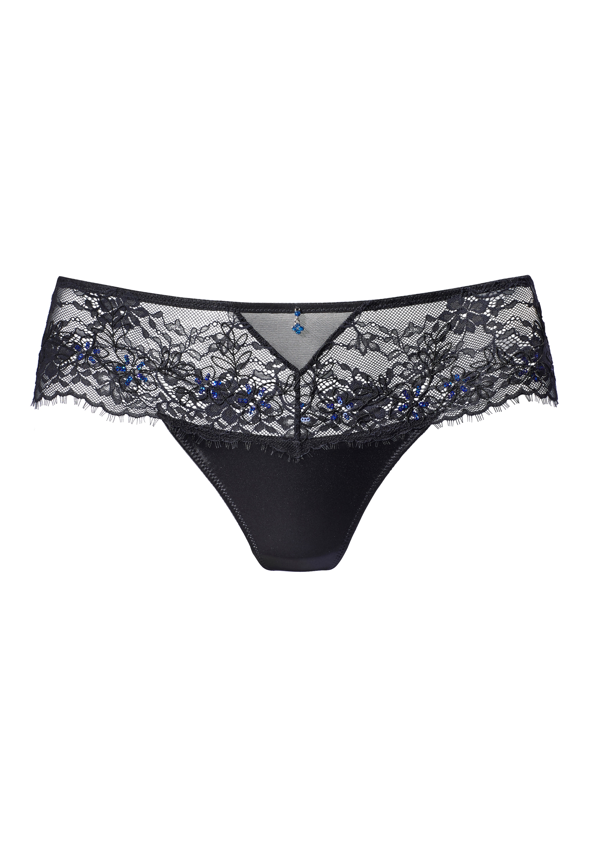 LASCANA Belle Affaire String mit dekorativer Spitze & Trikot in Satin-Optik, sexy Dessous