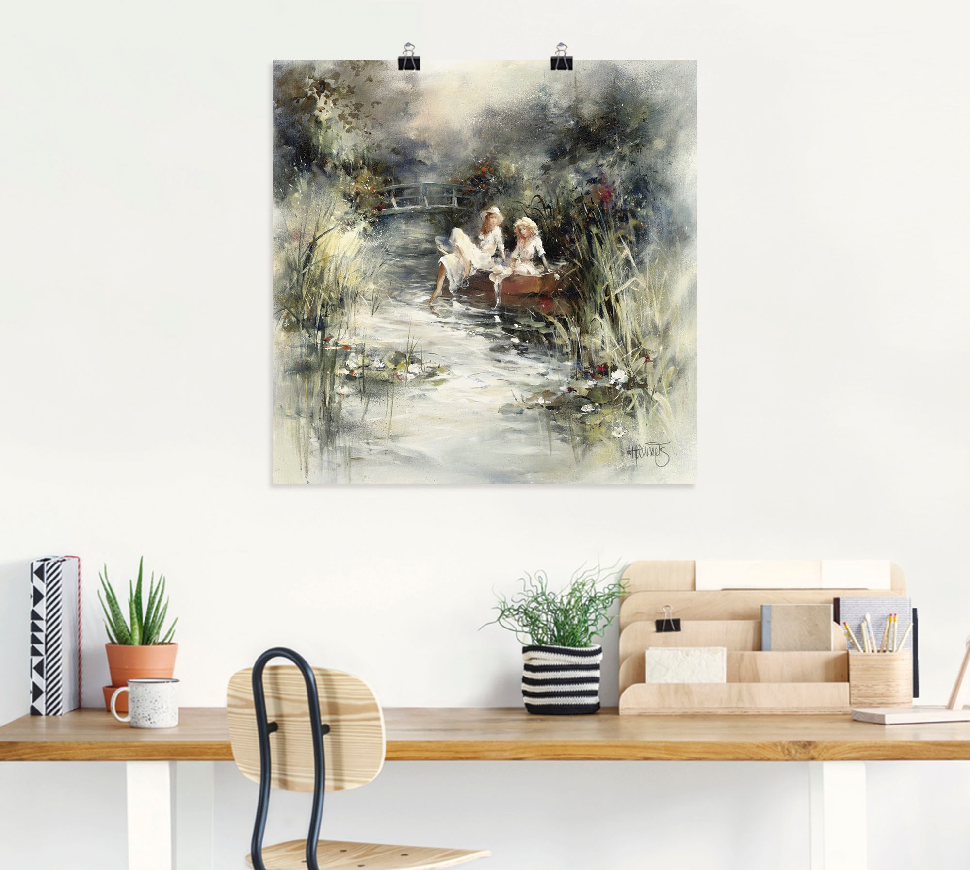 Artland Wandbild »Frühlingsschein«, Frau, (1 St.), als Leinwandbild, Poster, Wandaufkleber in verschied. Größen