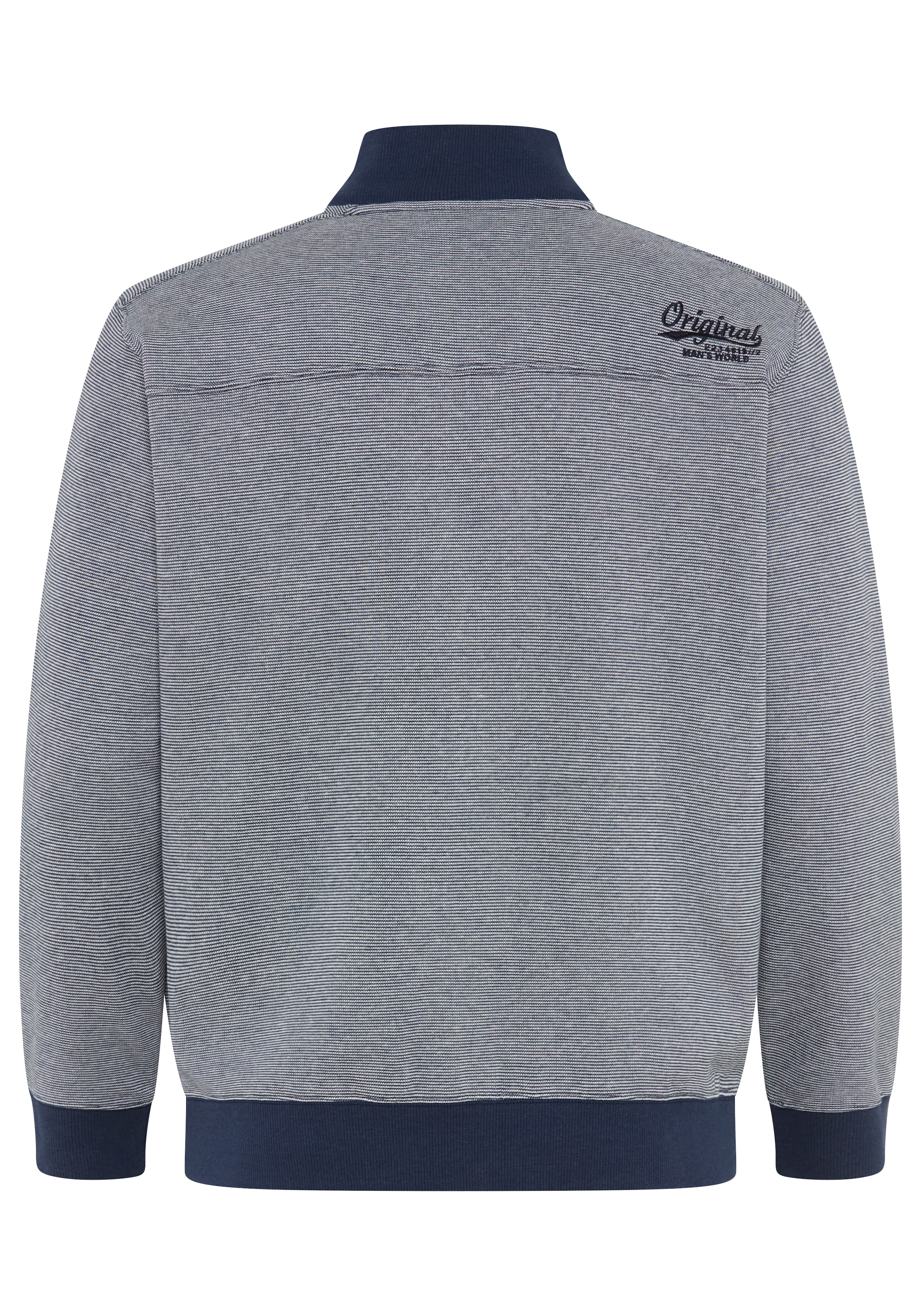 Man's World Plus Sweatjacke Regular Fit, mit normaler Länge, Langarm, aus Baumwolle und Polyester
