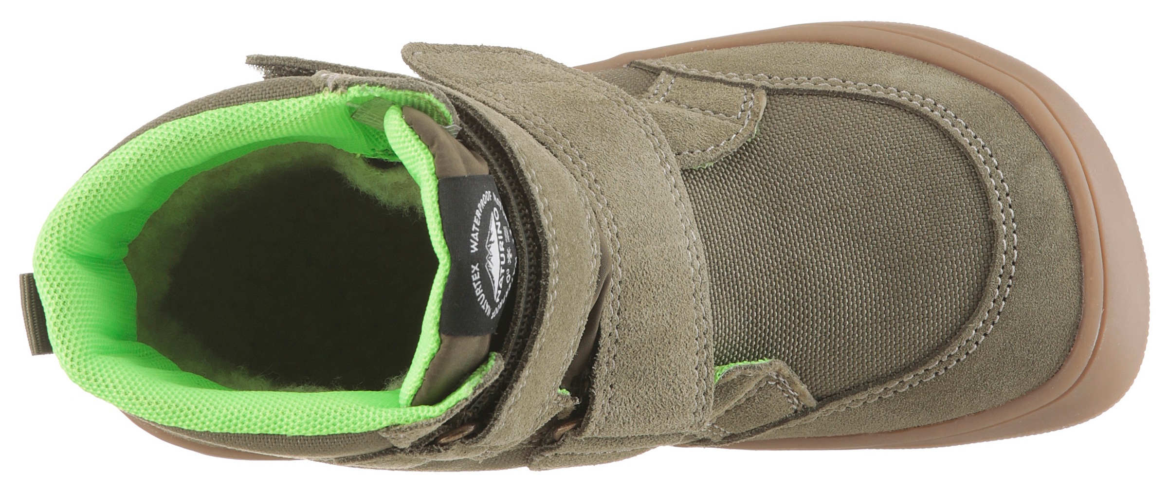 Naturino Winterstiefel »BAREFOOT KODDAS VL«  Klettstiefel mit Wollfutter, Größenschablone zum Download