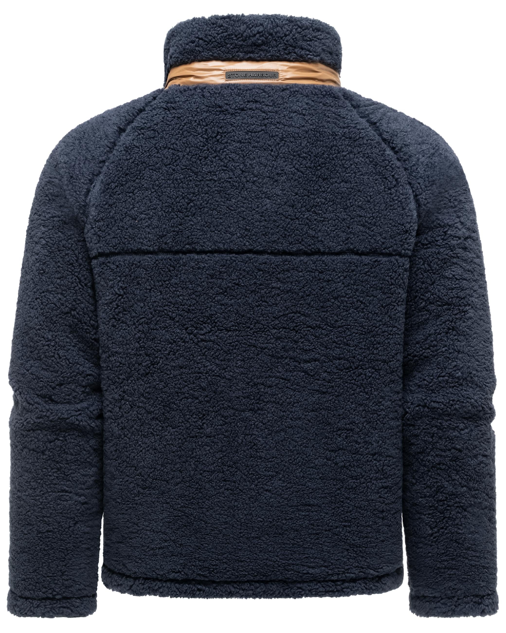 Stone Harbour Plüschjacke »Plüschjacke Sorees XX« ohne Kapuze Warme Herren Winterjacke aus weichem Teddy-Fleece