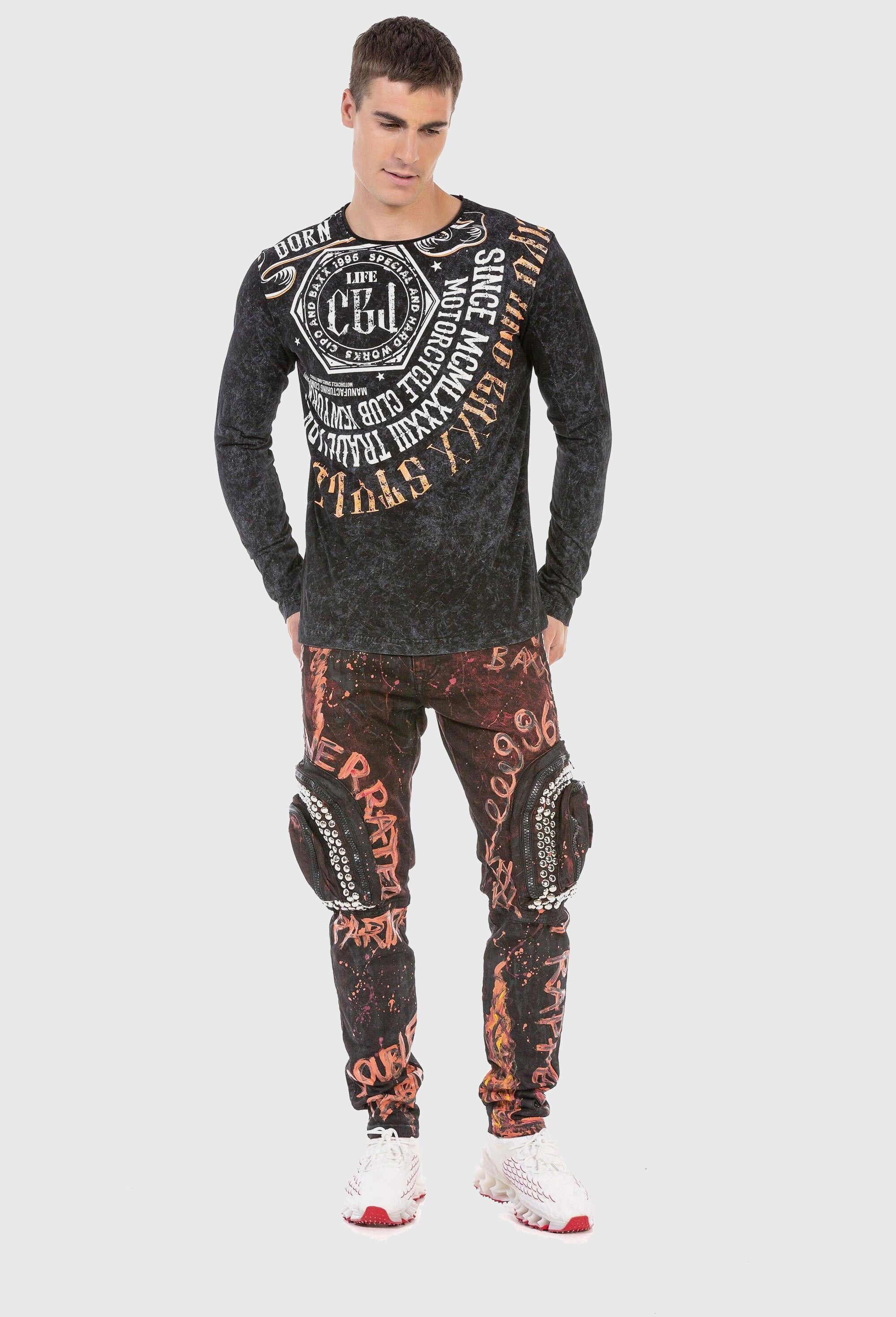 Cipo & Baxx Cargojeans »Cipo & Baxx Jeans« mit Cargo-Taschen