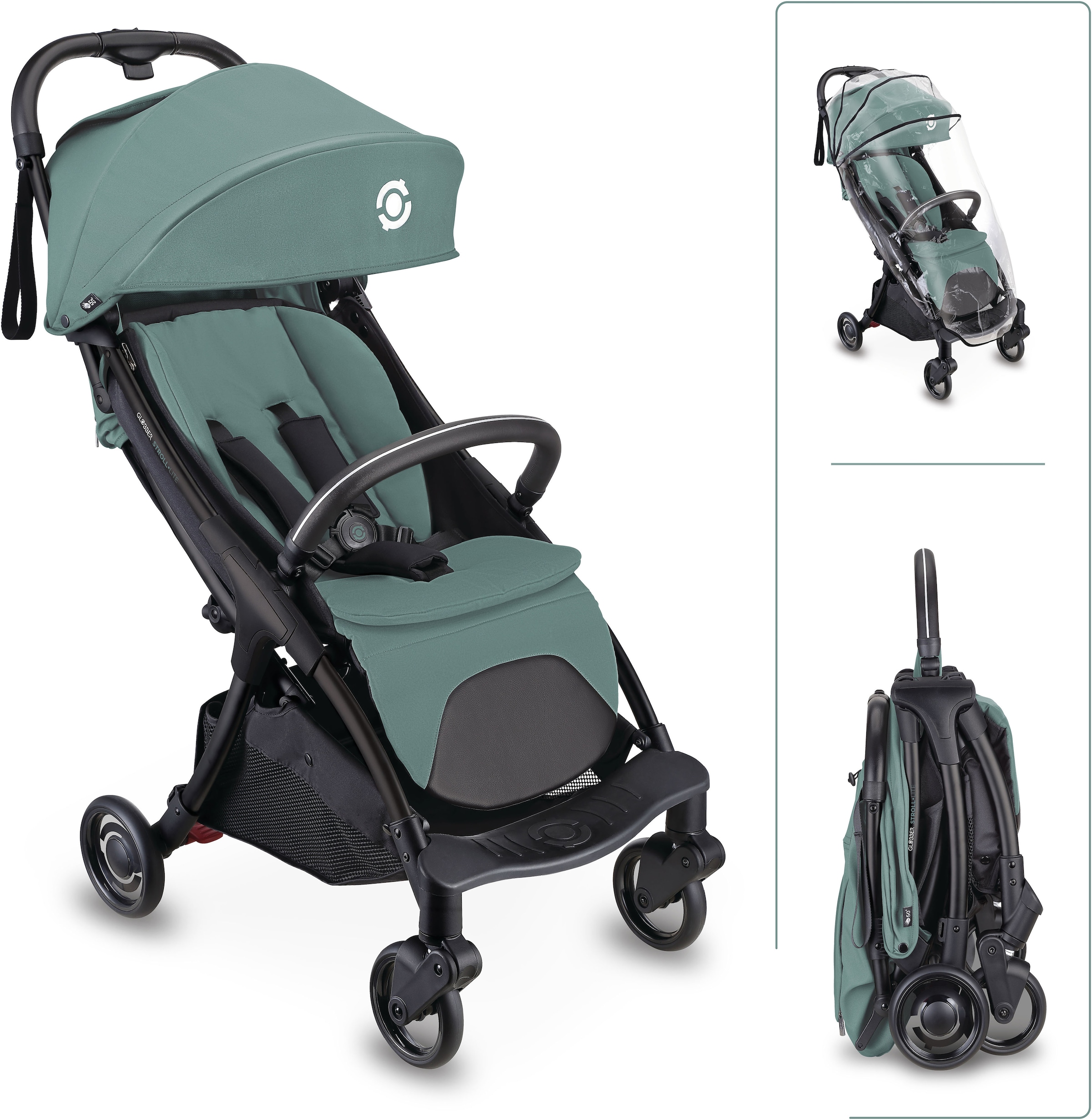 Globber Kinder-Buggy »STROLL LITE« 22 kg mit 1-Hand-Falt-Automatik, Reisebuggy