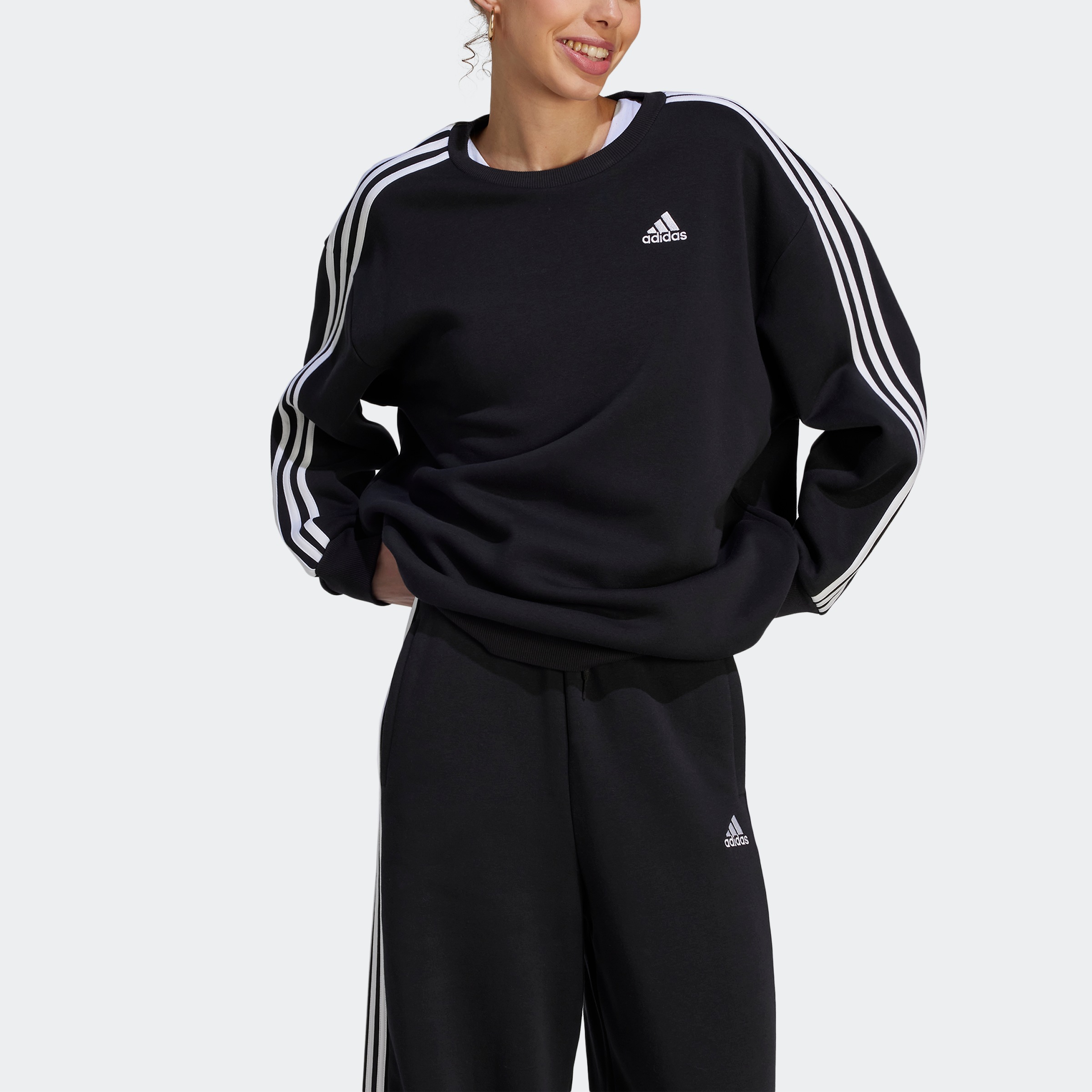 adidas Sportswear Sweatshirt »ESSENTIALS 3-STREIFEN OVERSIZED«