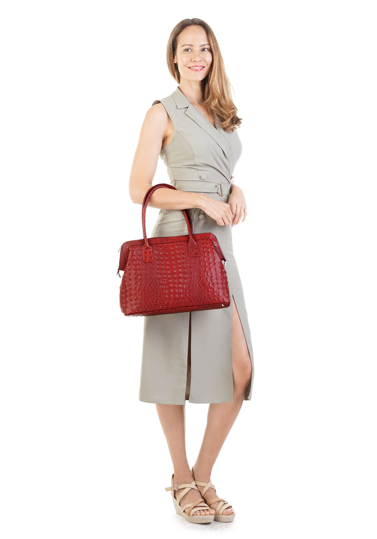 Cluty Shopper, echt Leder, Made in Italy