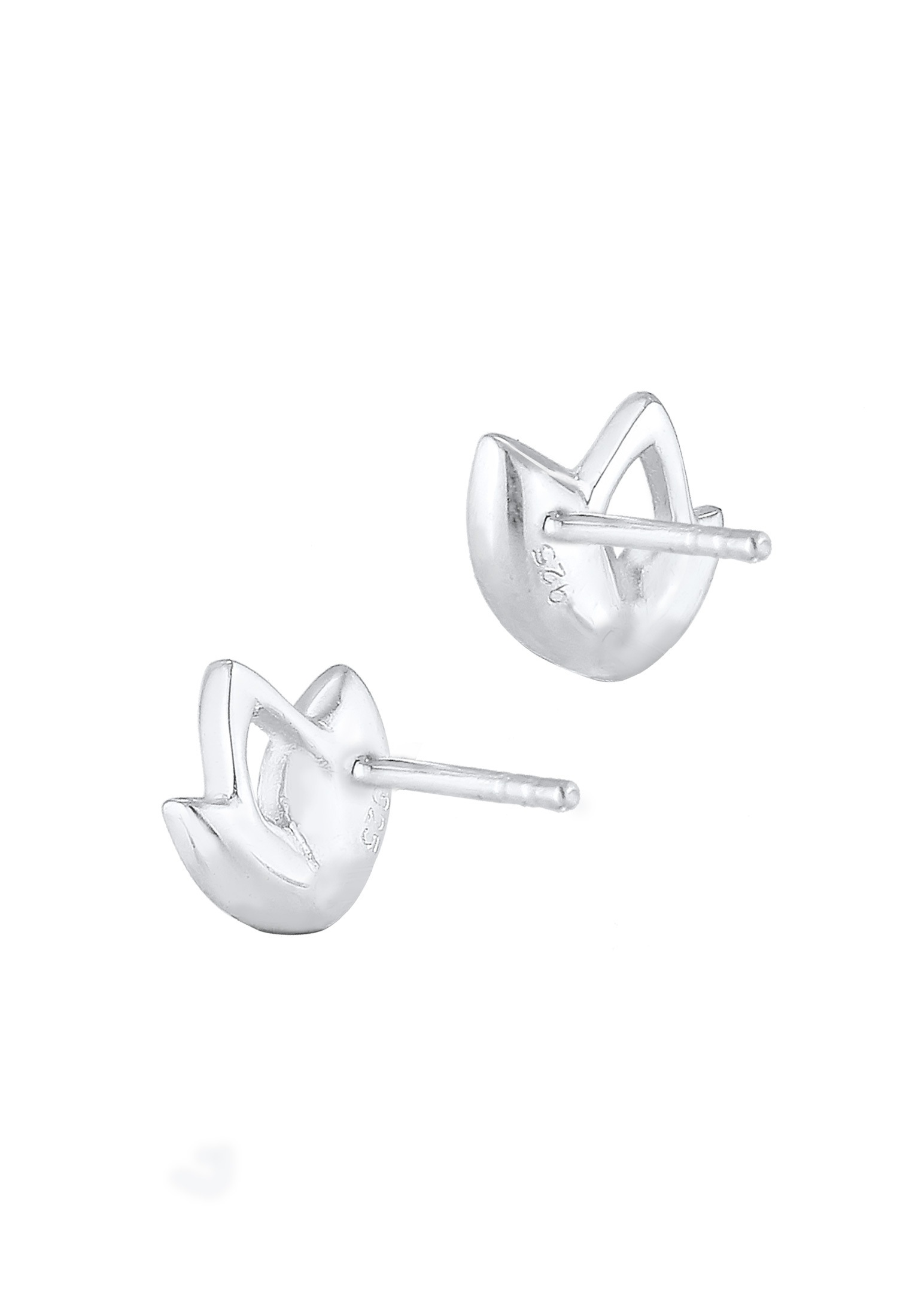 Elli Paar Ohrstecker »Ohrringe Ohrstecker Blume Glas Kristalle 925 Sterling Silber«