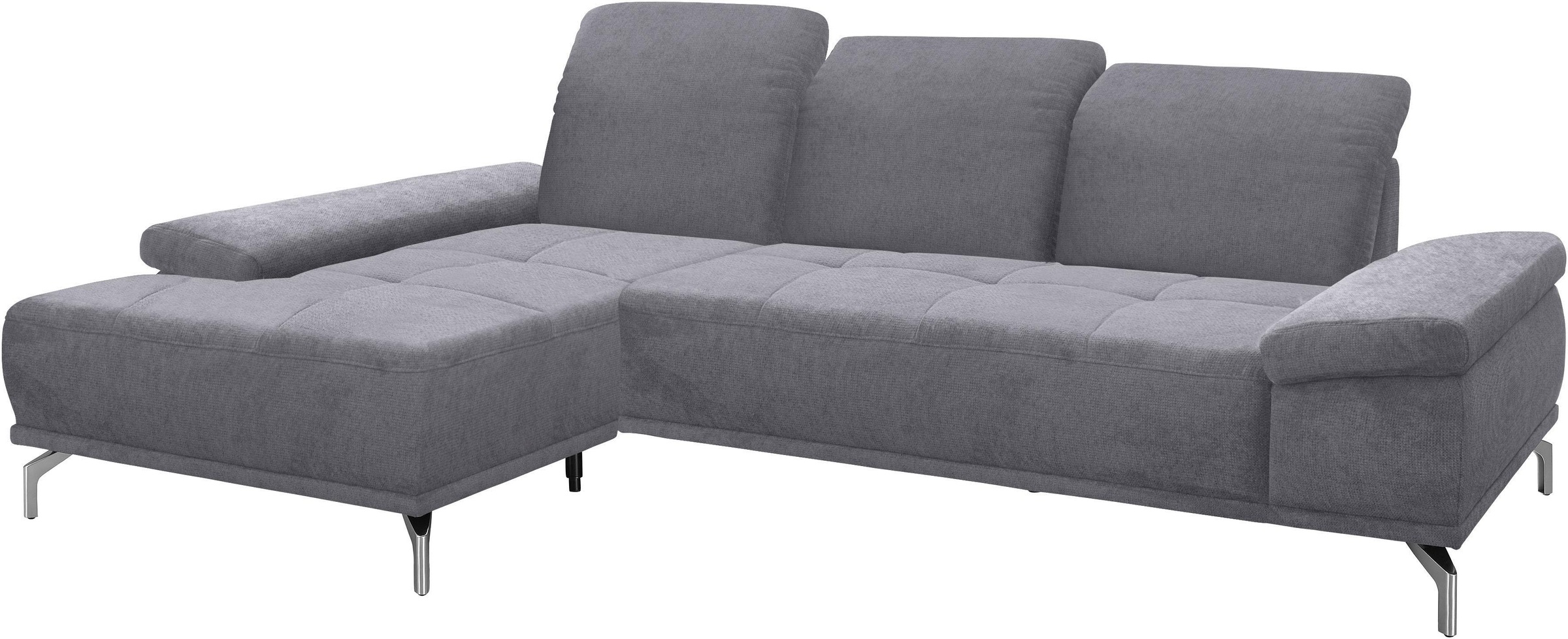 Places of Style Ecksofa »Caluna«, Inkl.Sitztiefenverstellung, wahlweise mit Kopf- und Armteilverstellung