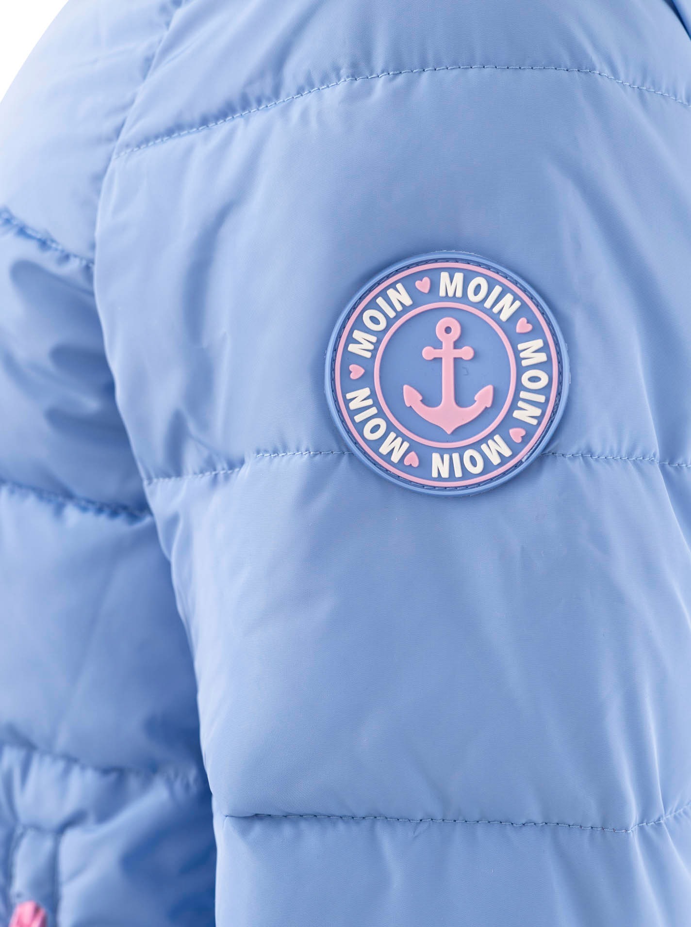 Zwillingsherz Steppjacke »"Moin Moin"«, mit Kapuze, Kapuze, wärmend, Kontrastnähte