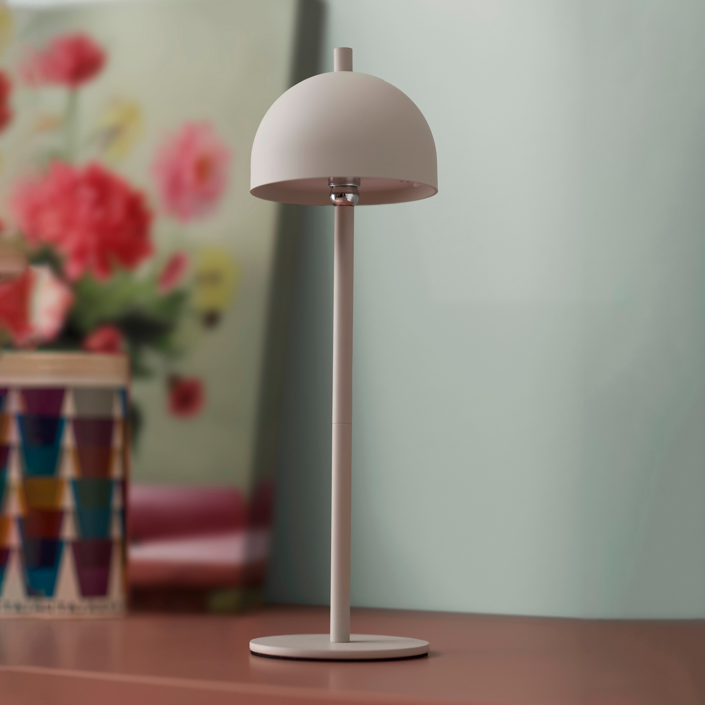 SCHÖNER WOHNEN-Kollektion LED Tischleuchte »BELLIS« LED-Board 1 Stk. Warmweiß SCHÖNER WOHNEN Kollektion, Touchdimmer, Memoryfunktion, IP54, Akku