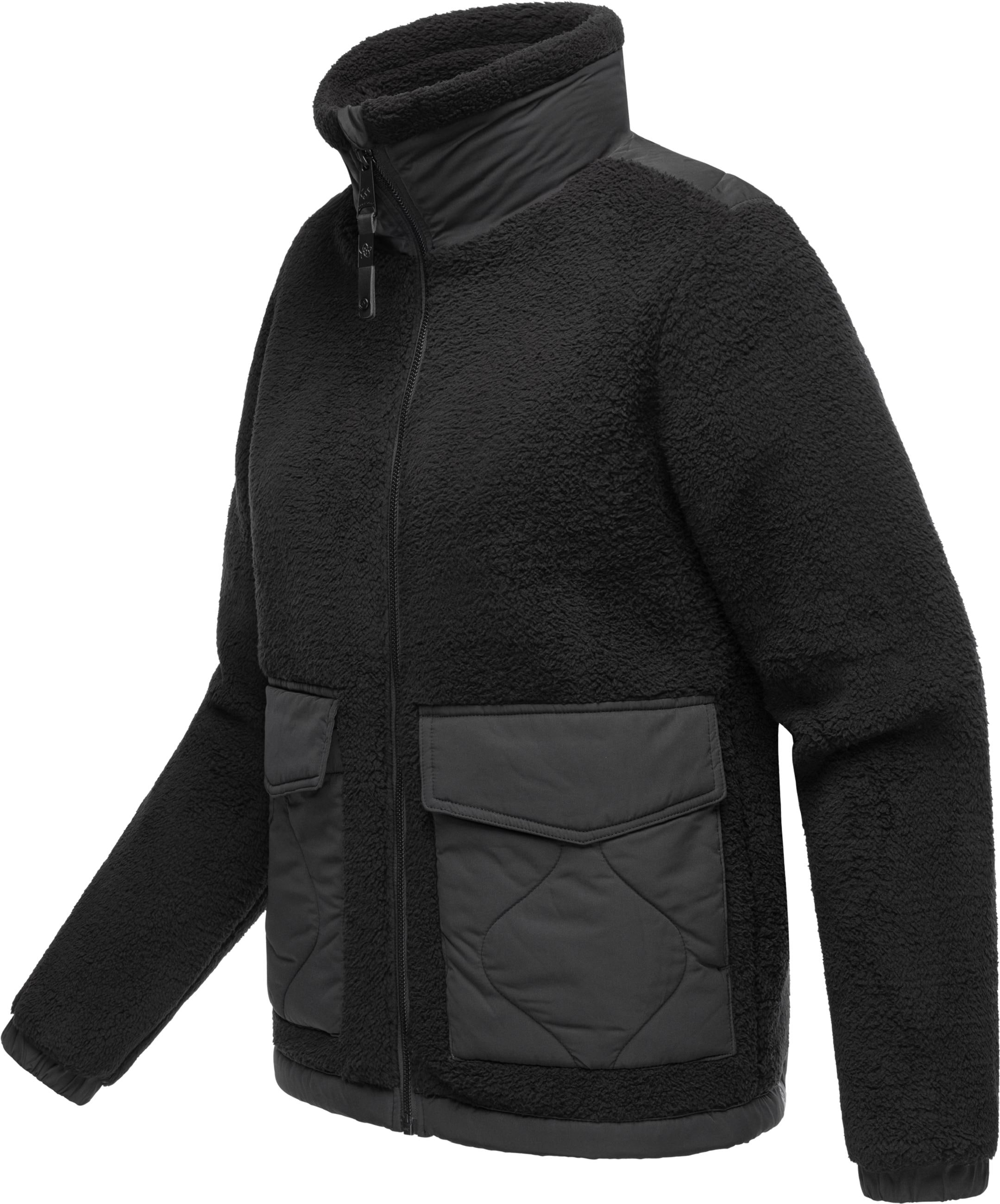 Ragwear Sweatjacke »Plüschjacke Arctika«, Flauschige Übergangsjacke aus Teddyfleece