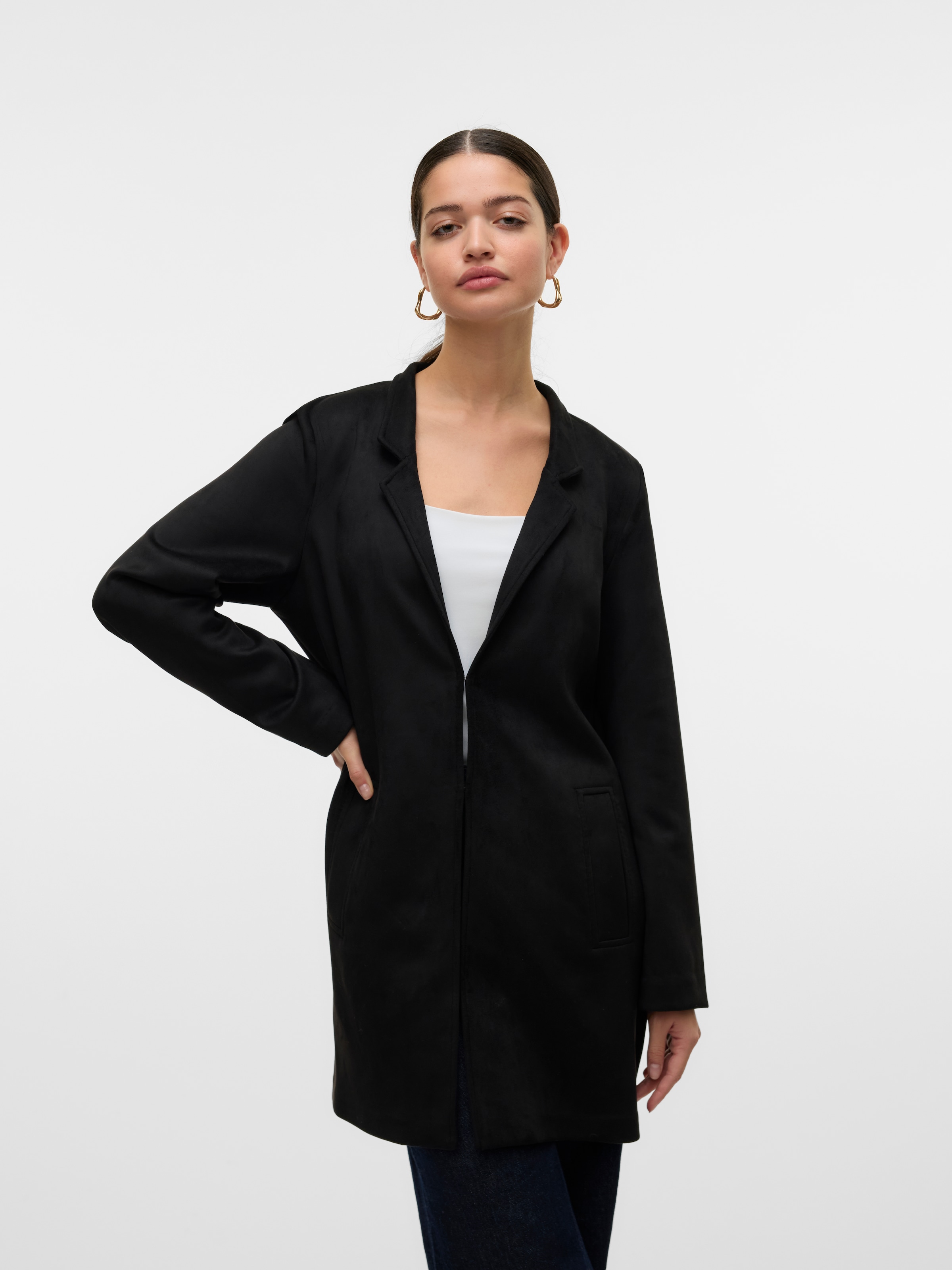 Vero Moda Langjacke »VMJOSEFREJA FAUXSUEDE JACKET BOO«, ohne Kapuze