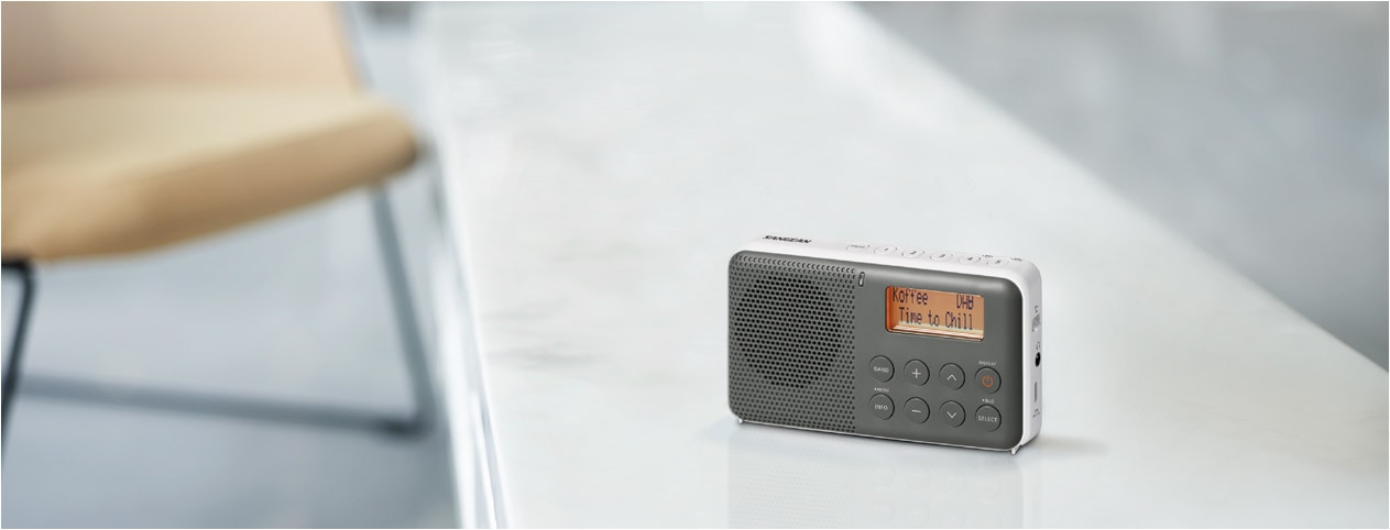 Sangean Digitalradio (DAB+) »DPR-64 (Pocket 640)«, (Digitalradio (DAB+)-FM-Tuner mit RDS), integr. Akku, Lautsprecher