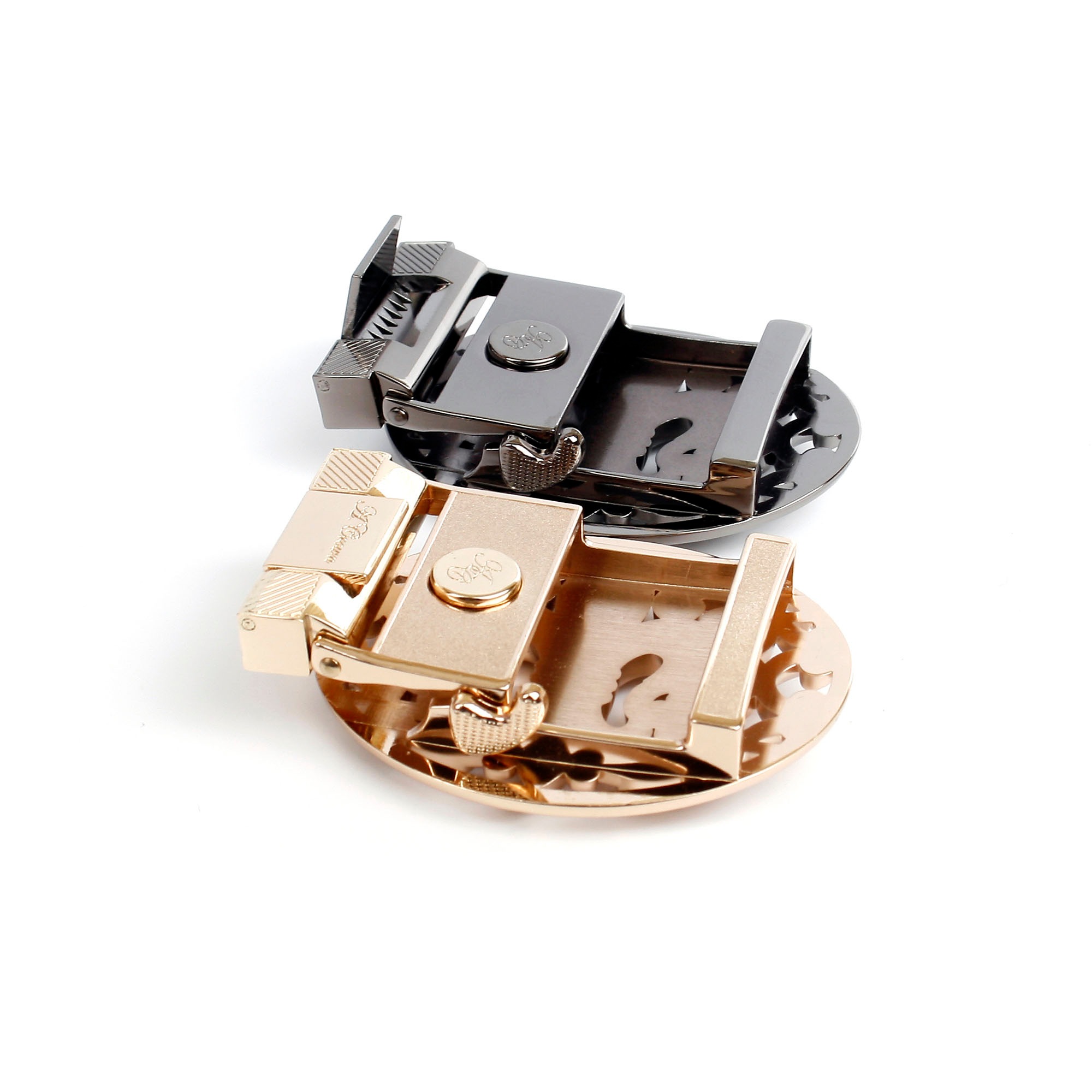 Anthoni Crown Ledergürtel mit Lilie und Ornamenten