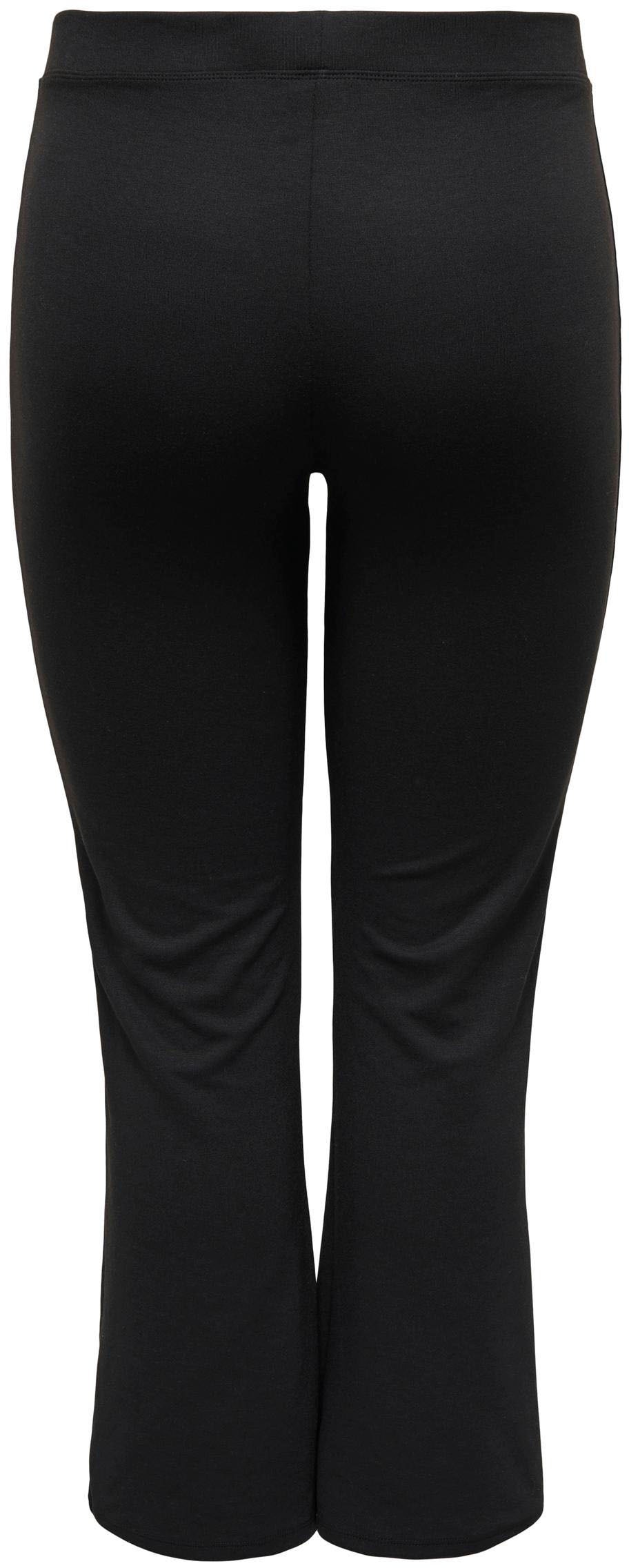 Only Curve Carpever high waist flare pants in black