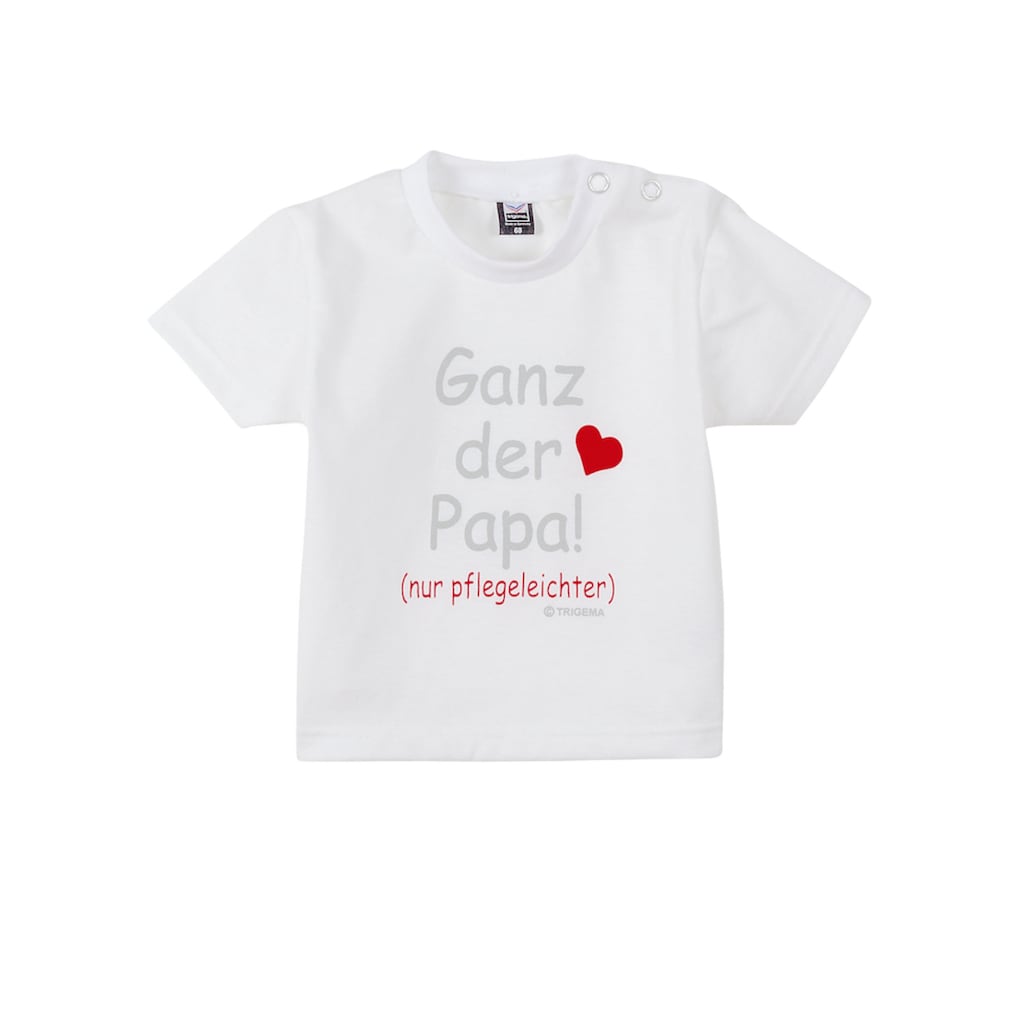 Trigema T-Shirt »TRIGEMA T-Shirt Papas Liebling«, (1 tlg.)
