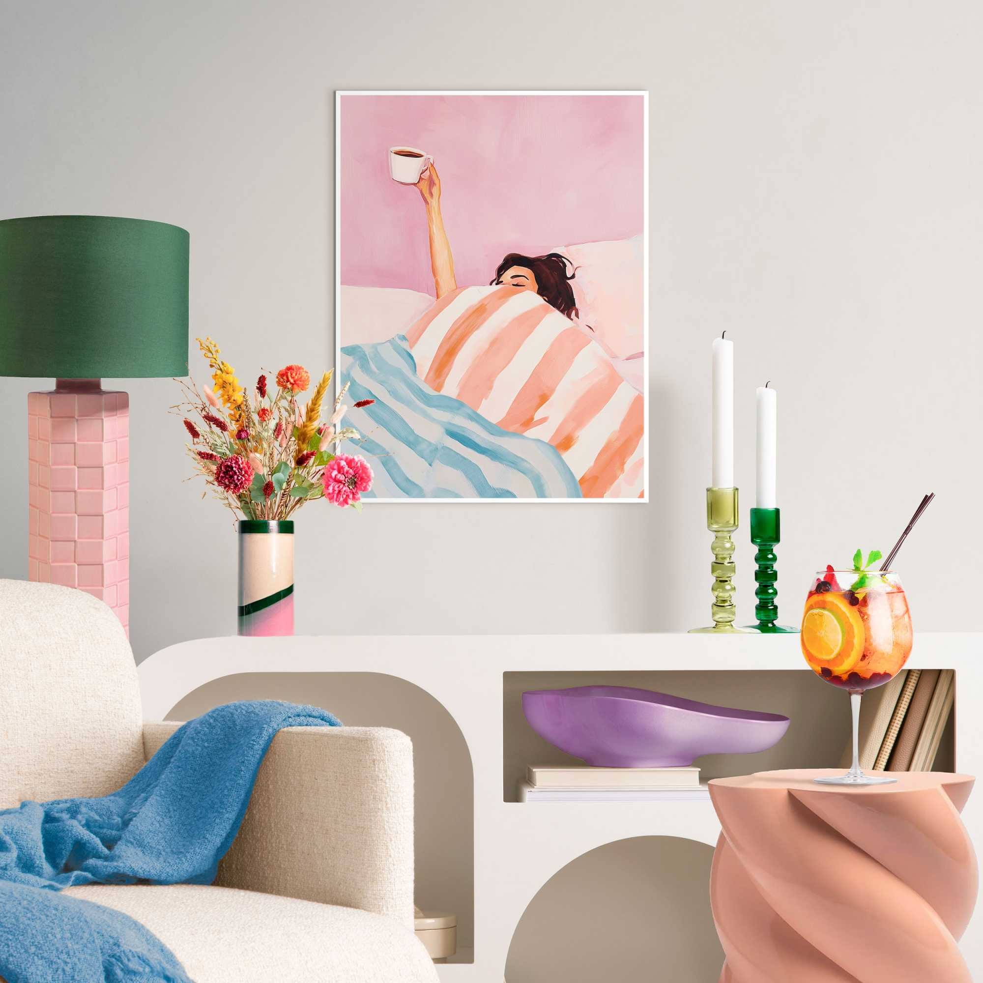 Reinders! Poster »Coffee Please«, Schlafzimmer - Mehrfarbig - MDF - Menschen - 30x40 cm