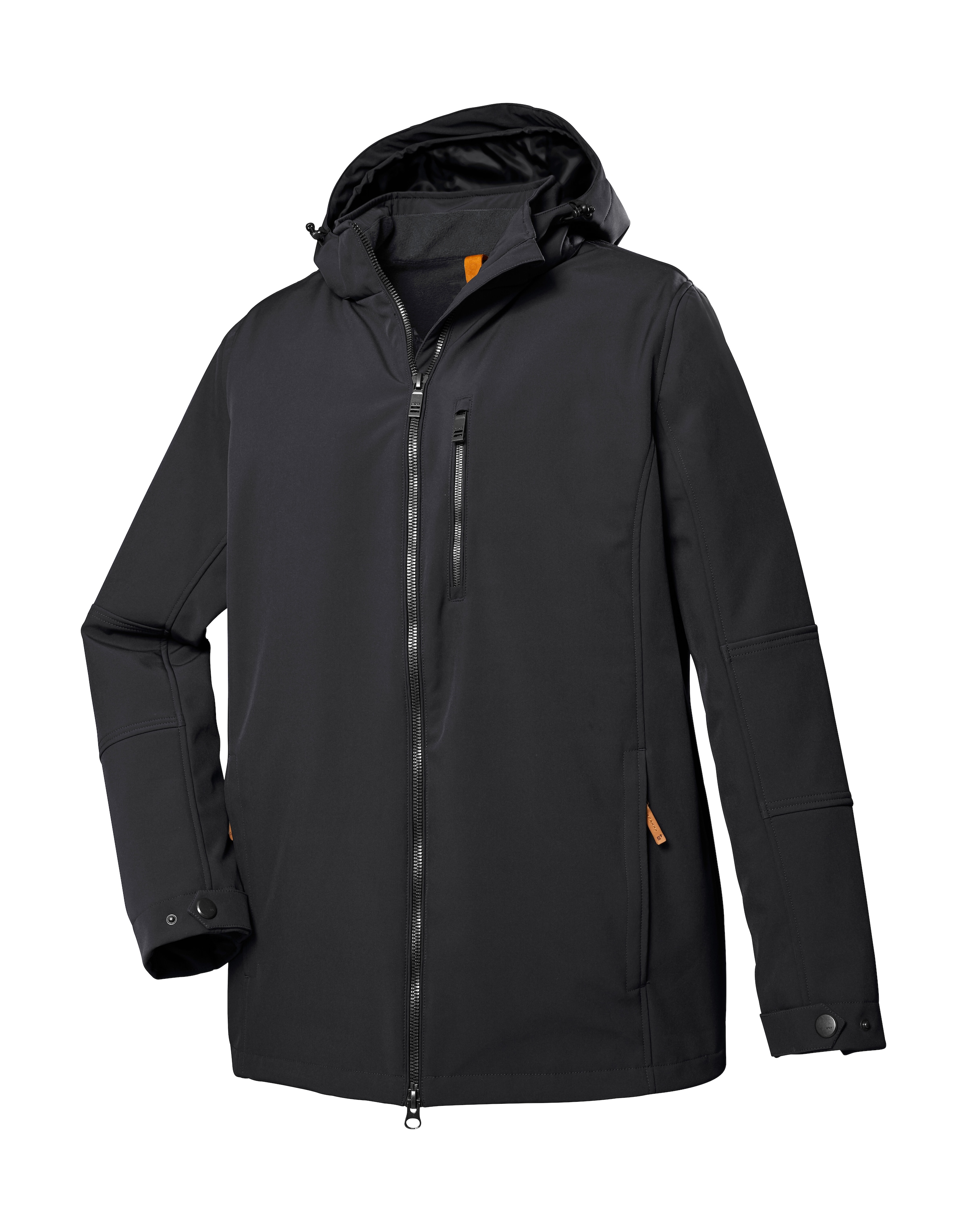 STOY Softshelljacke »STW 17 MN SFTSHLL JCKT«, Wasserabweisende, atmungsaktive Softshelljacke mit abnehmbarer Kapuze