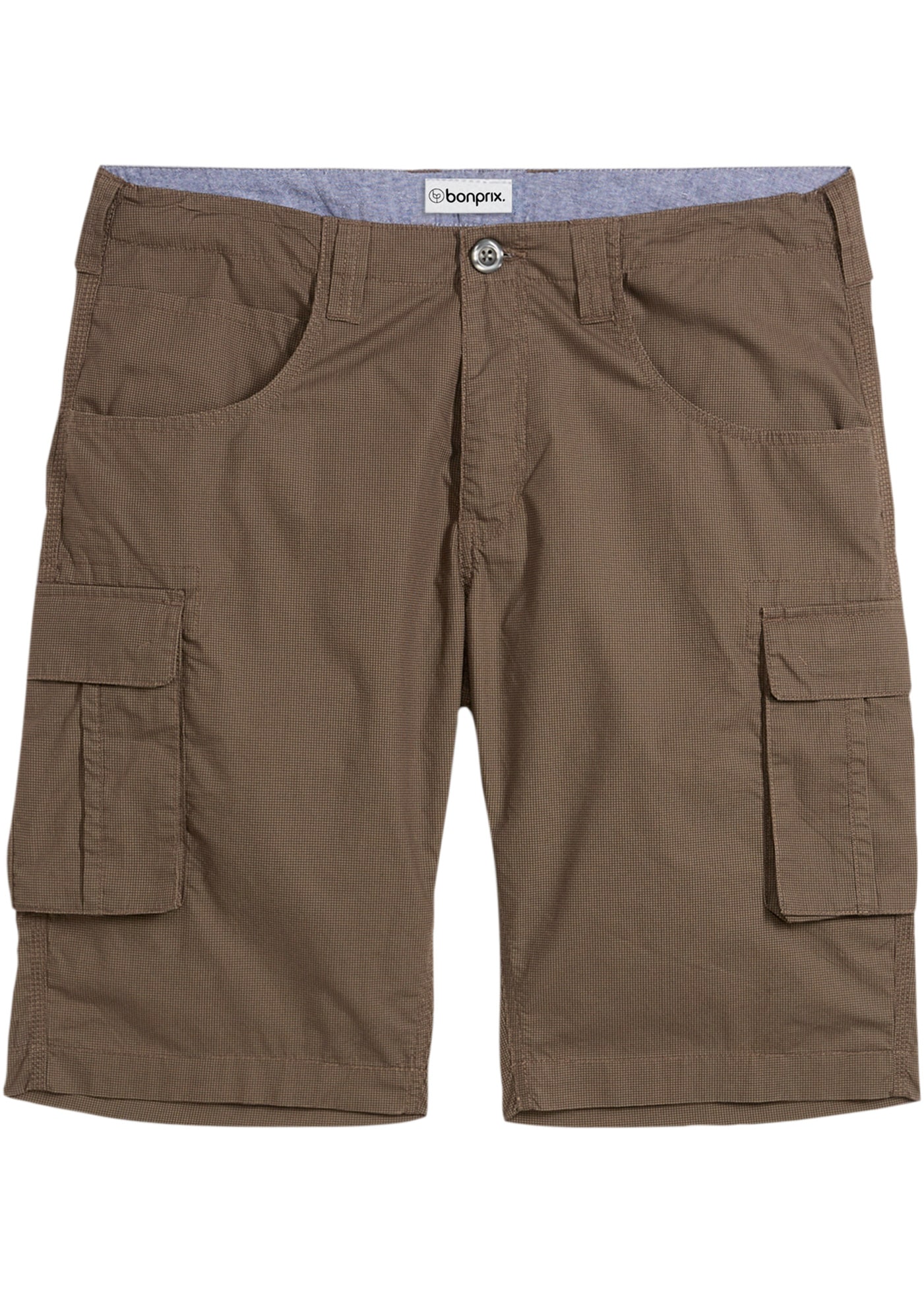 bonprix Cargobermudas  aus Baumwolle, Relaxed Fit, mit Minimalmuster, im Casual Stil