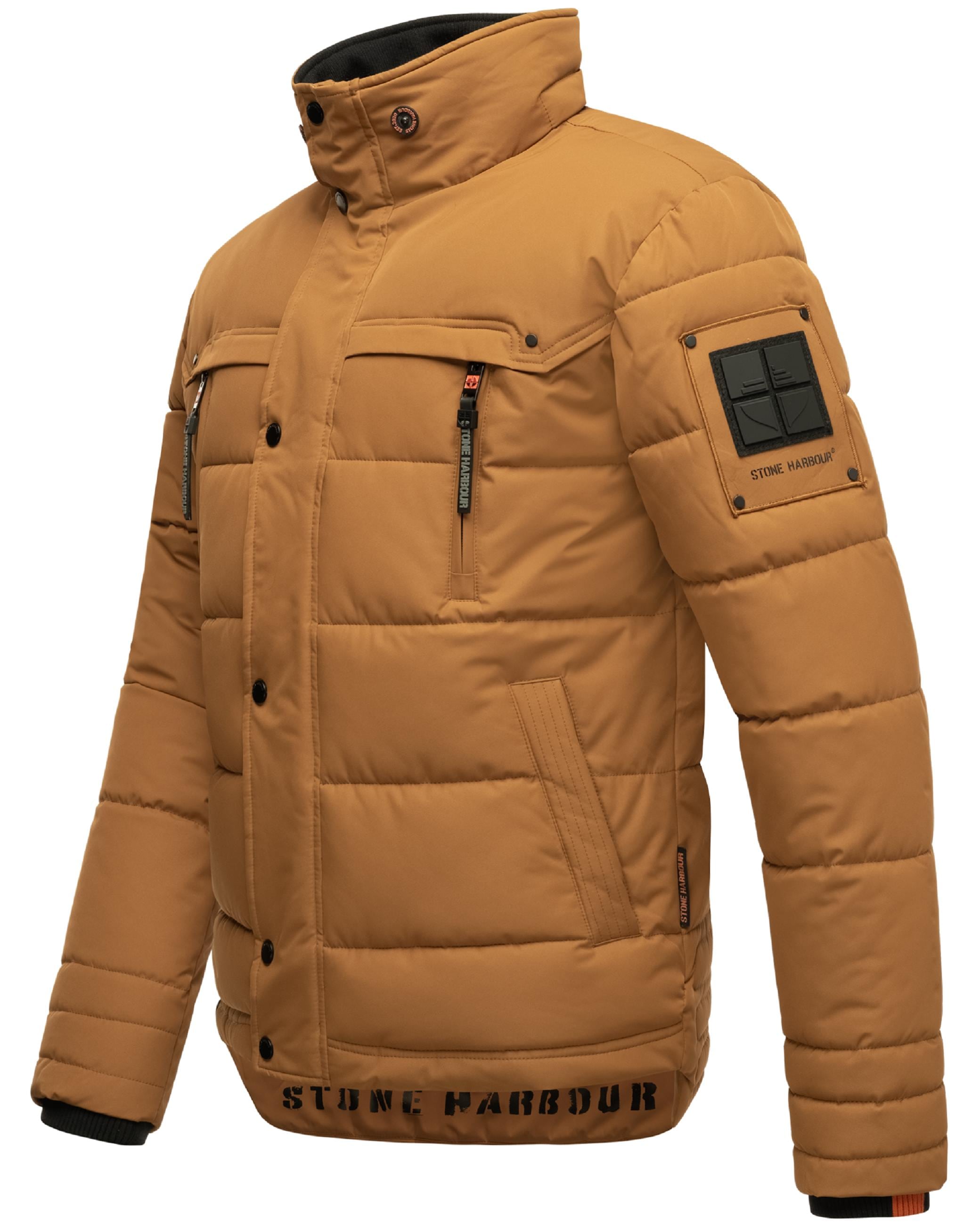 Stone Harbour Steppjacke »Winterjacke Witaas«, mit Kapuze, gesteppte Herren Winterjacke mit abnehmbarer Kapuze