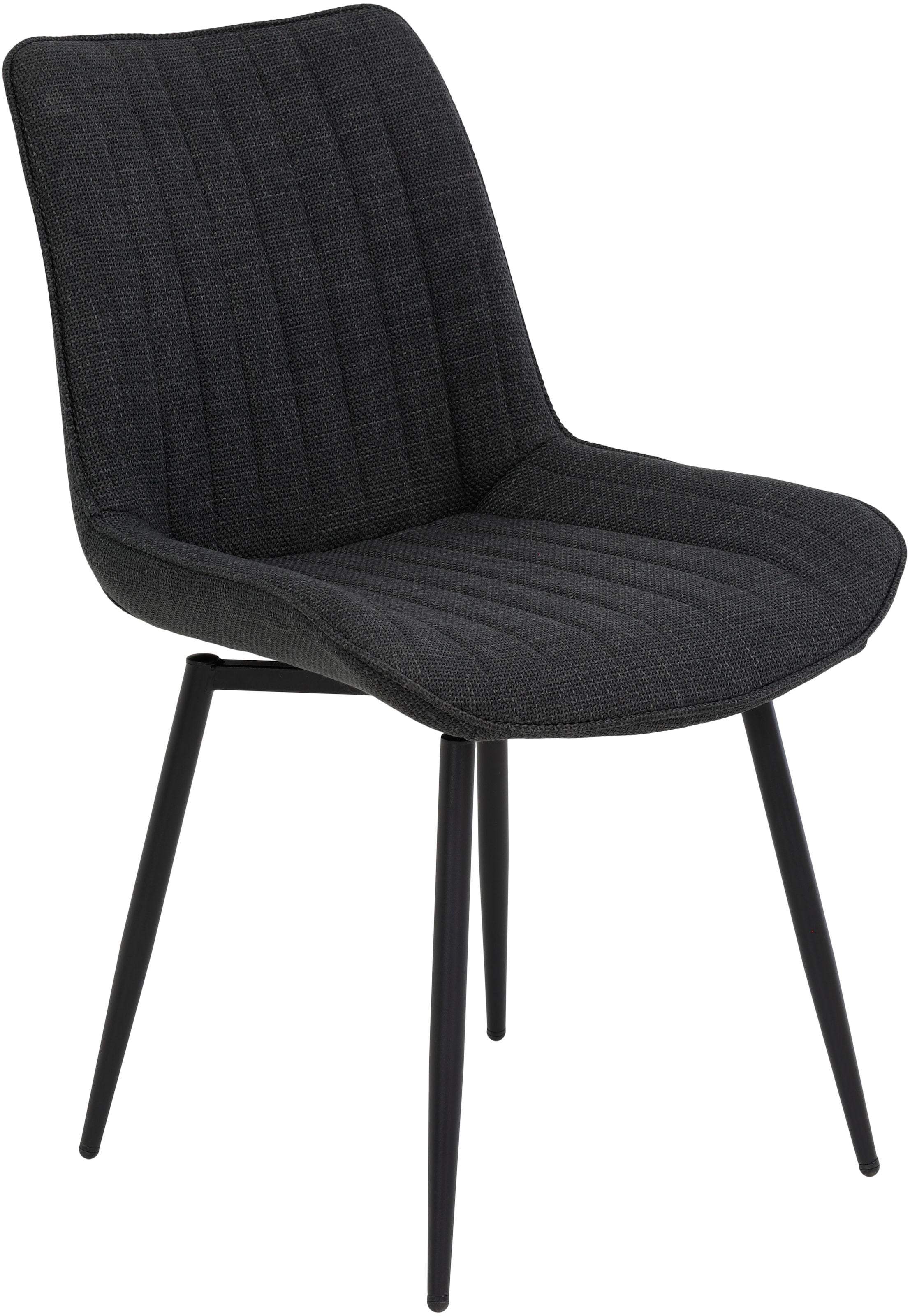 HELA Drehstuhl »Vierfußstuhl BERGEN«, (Set), 2 St., Webstoff, Esszimmerstuhl, XL-Sitzbreite, 360° drehbar