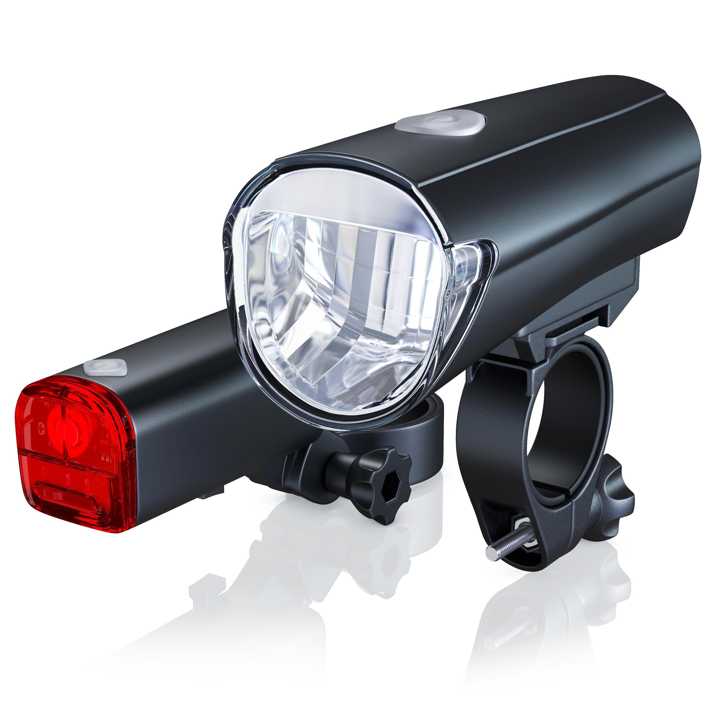 Aplic LED Fahrradlampen Set mit Front & Rücklicht
