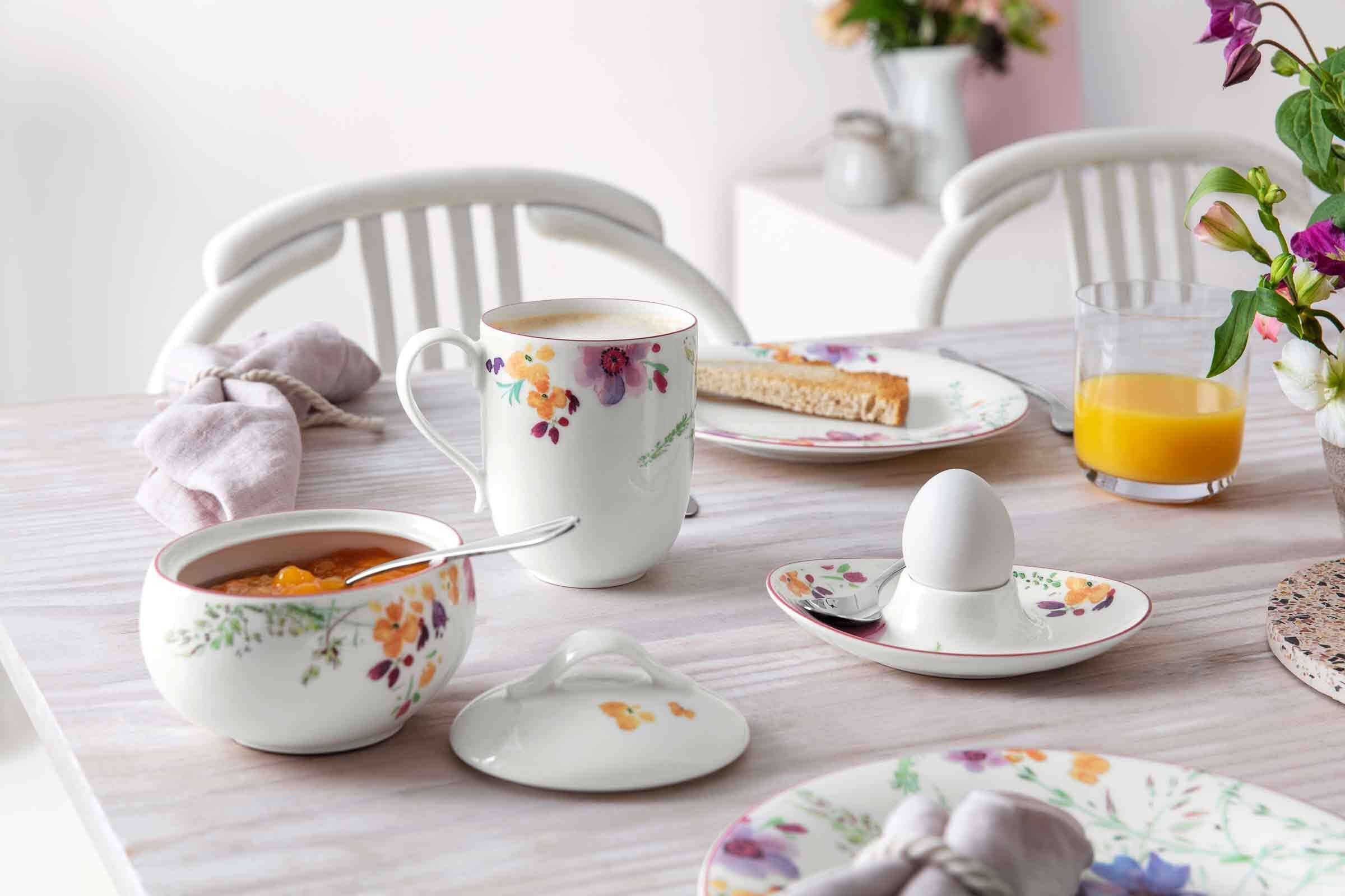 Villeroy & Boch Eierbecher »Eierbecher Mariefleur Basic bunt« Spülmaschinengeeignet, Mikrowellenfest