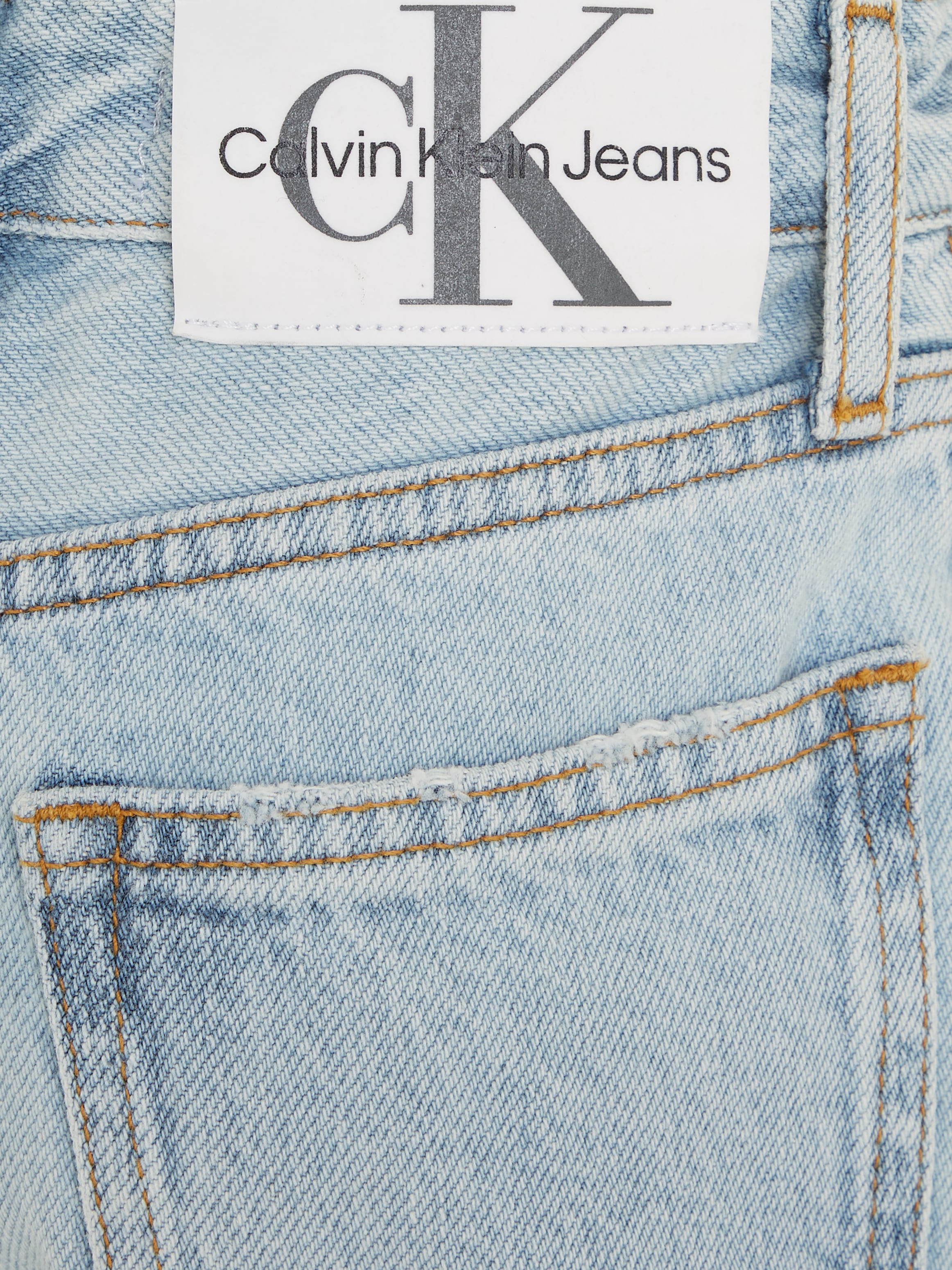 Calvin Klein Jeans Shorts »BARREL POWDER BLUE DENIM SHORTS«, Kinder bis 16 Jahre