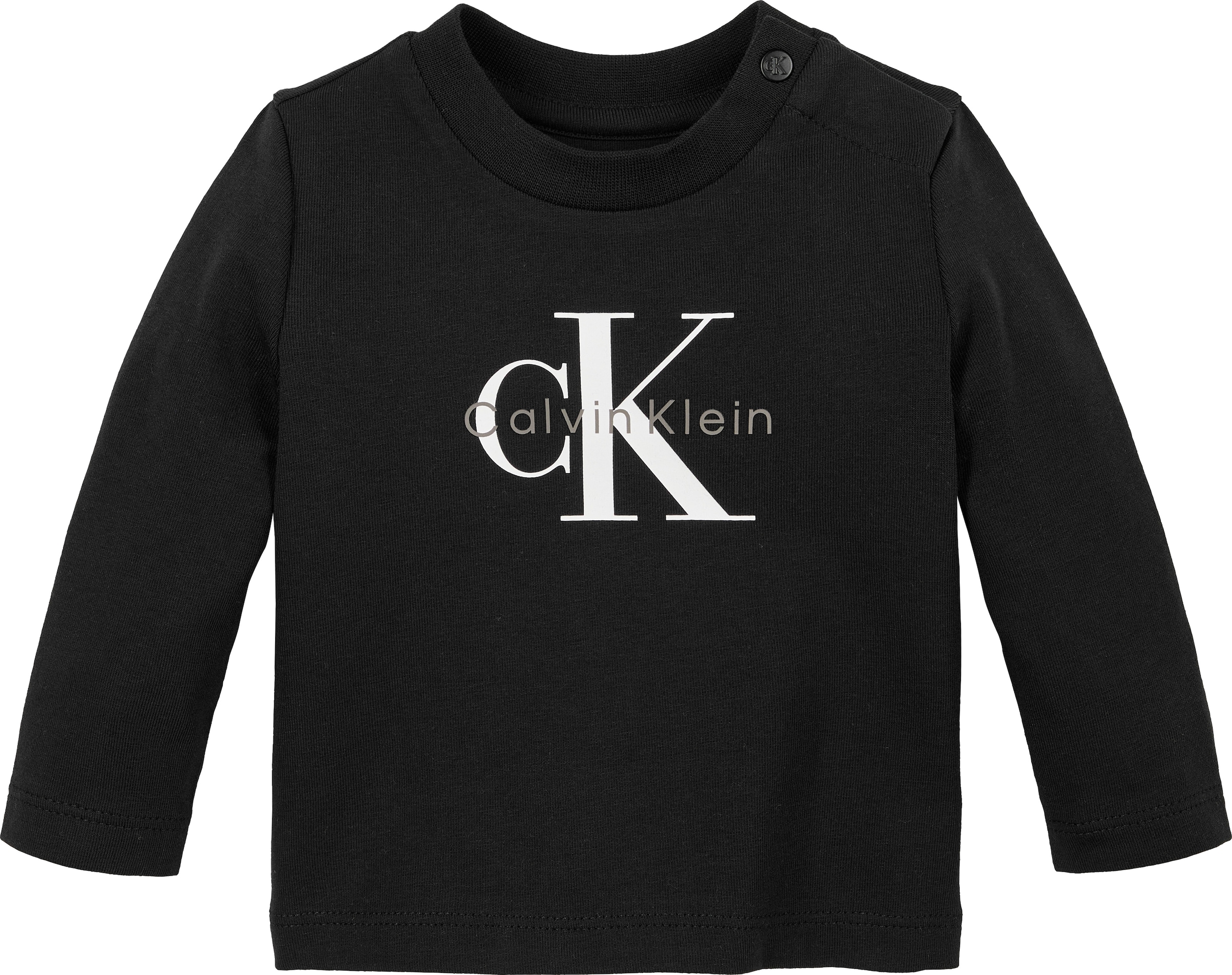 Calvin Klein Jeans Langarmshirt »MONOGRAM LS T-SHIRT« für Babys bis 2 Jahre, Logo-Druck
