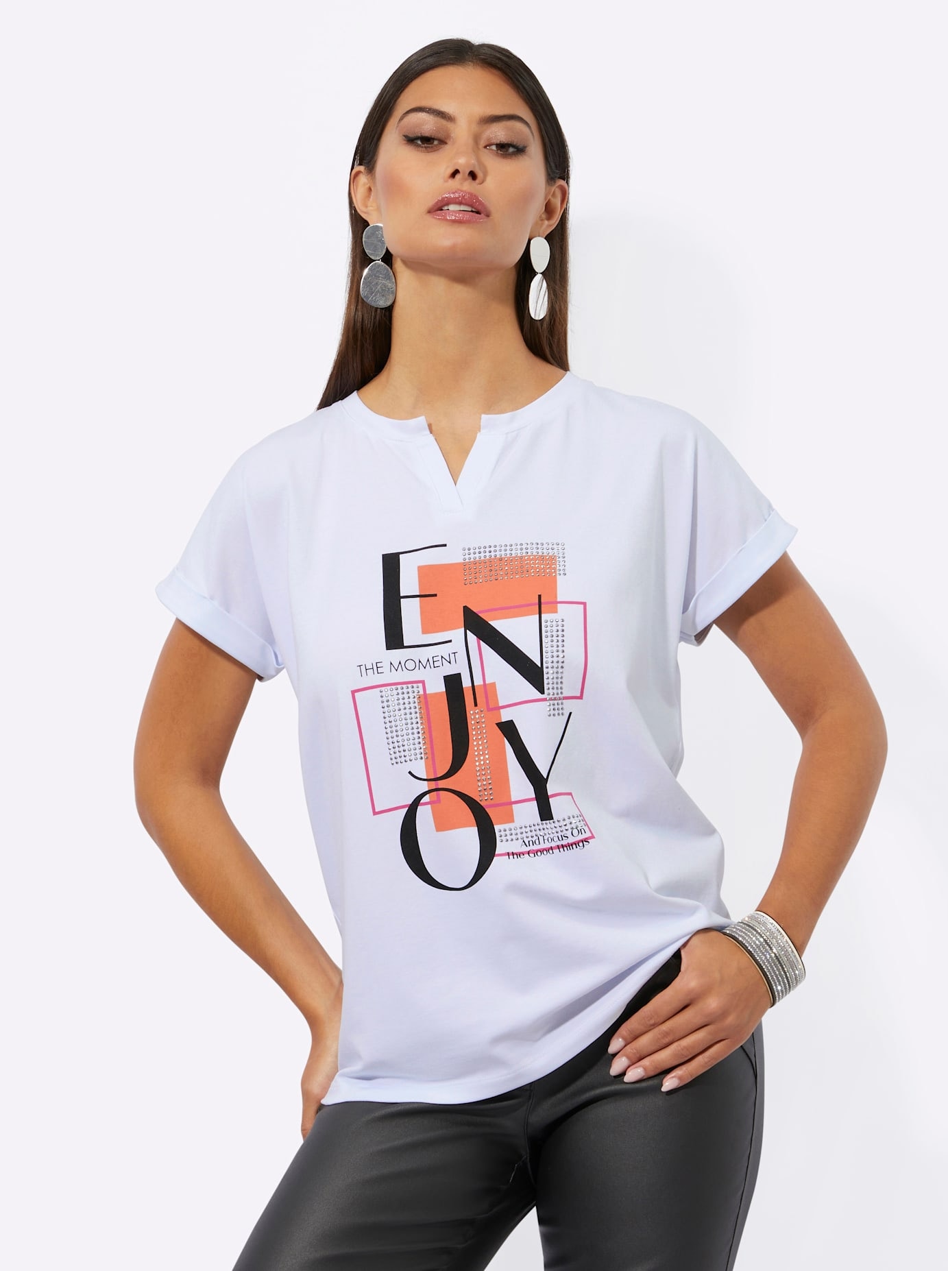 creation L Kurzarmshirt »Shirt«, (1 tlg.)
